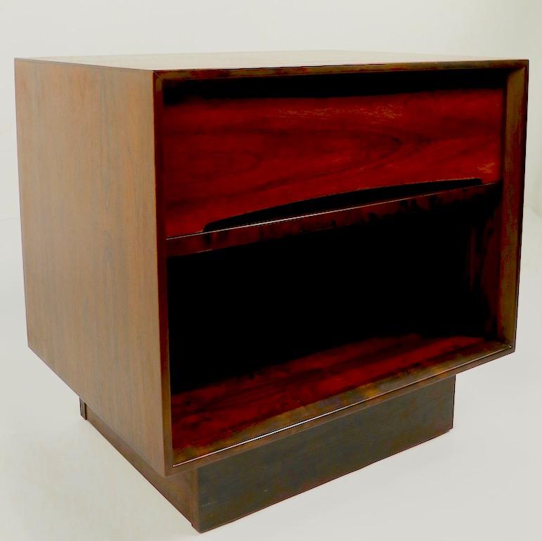 Pair of Rosewood Danish Modern Nightstands by Dyrlund 3