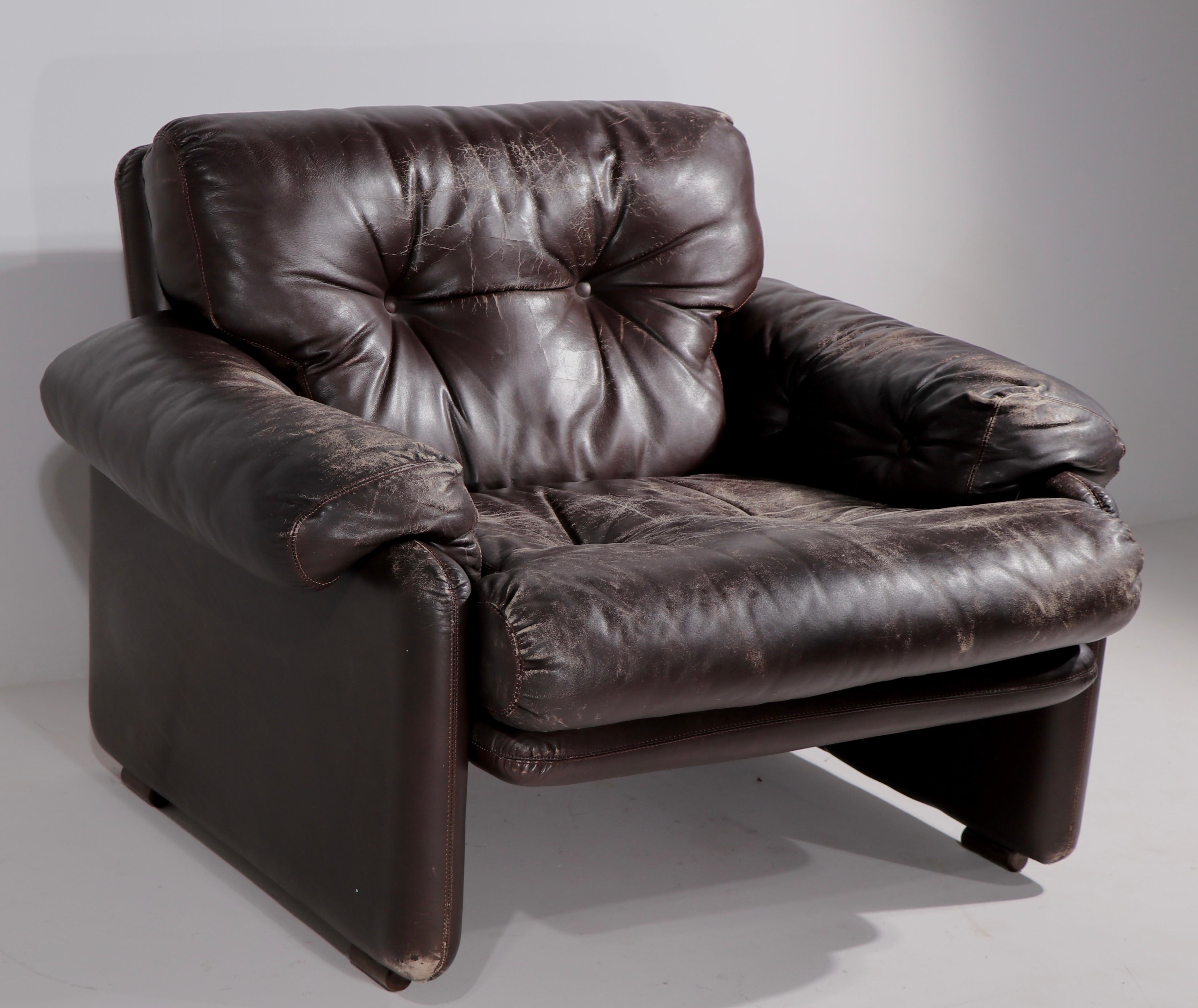 Pr Scarpa Design B & B Italia Coronado Lounge Chairs For Sale 1