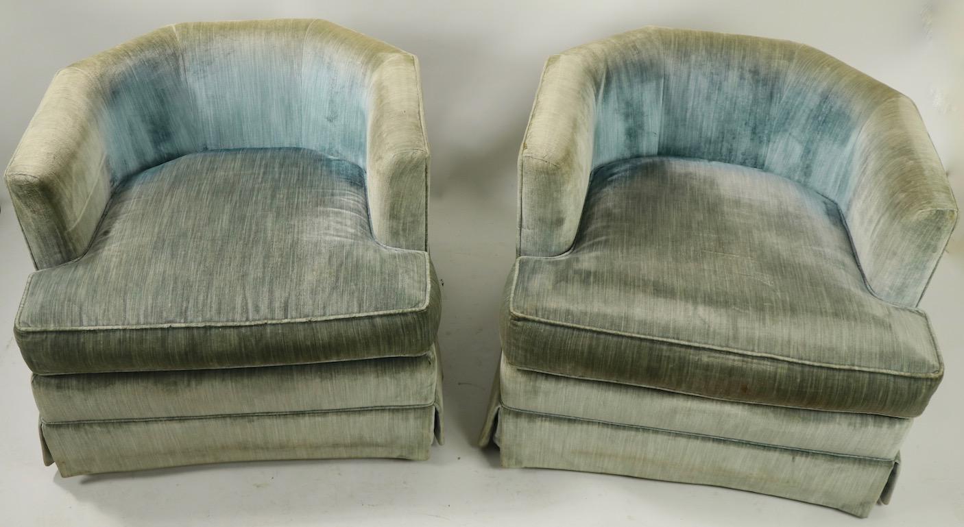 Pair of Schoonbeck Henredon Swivel Chairs 2