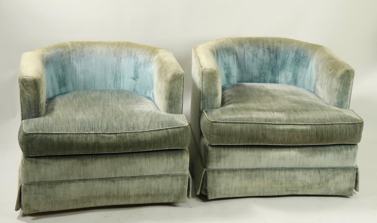 Pair of Schoonbeck Henredon Swivel Chairs 8
