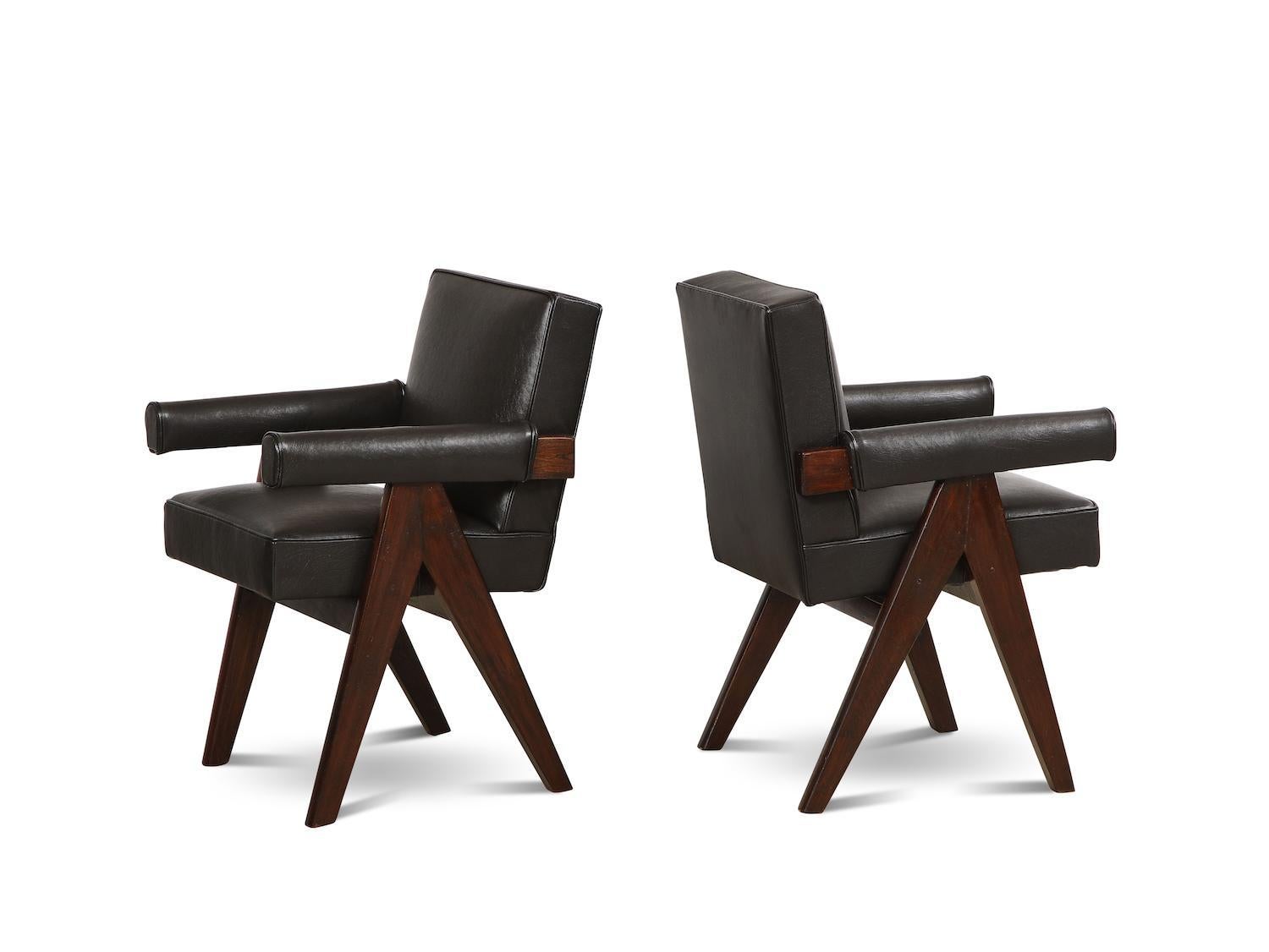 Mid-Century Modern Pierre Jeanneret Armchairs