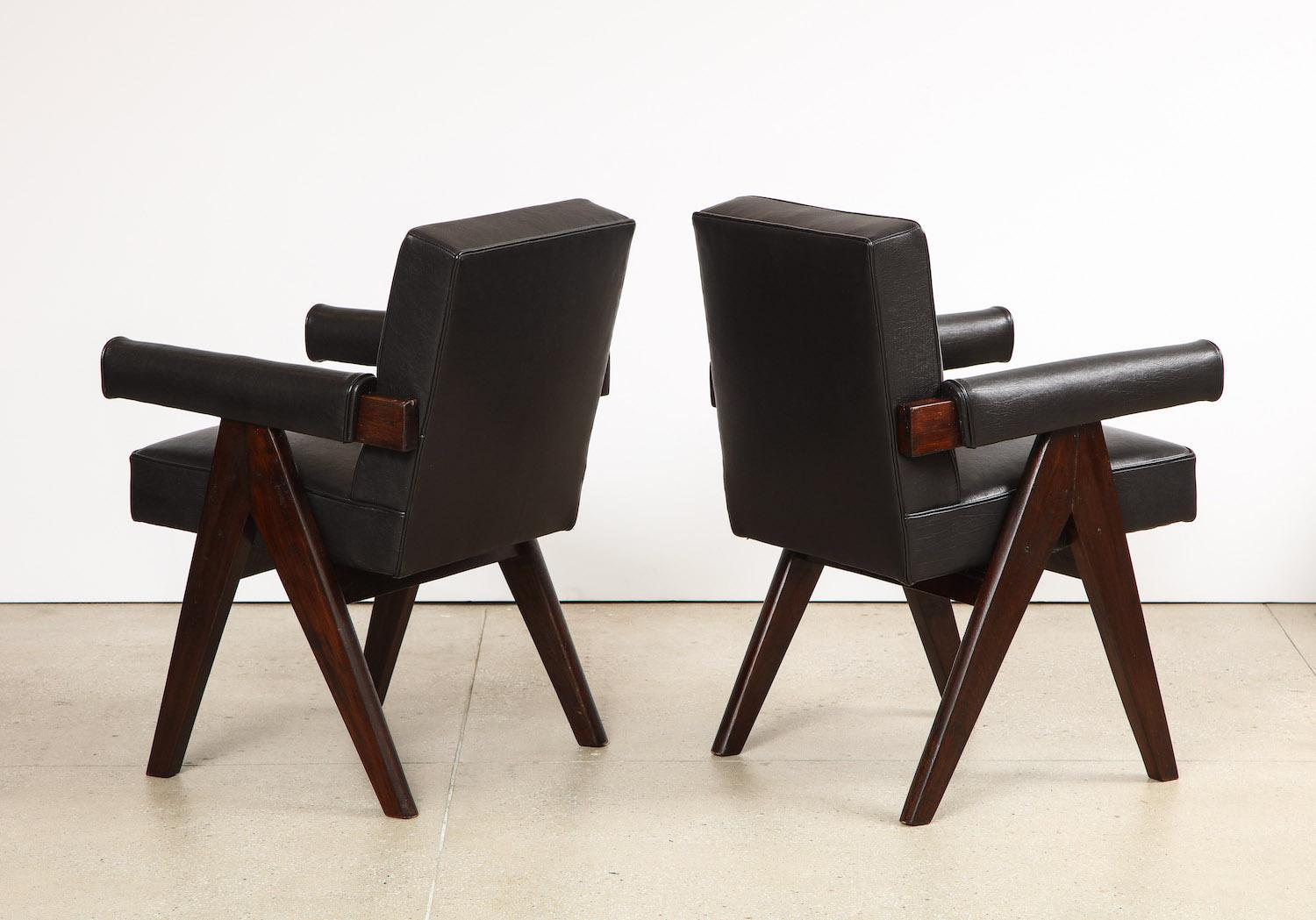 Pierre Jeanneret Armchairs In Good Condition In New York, NY