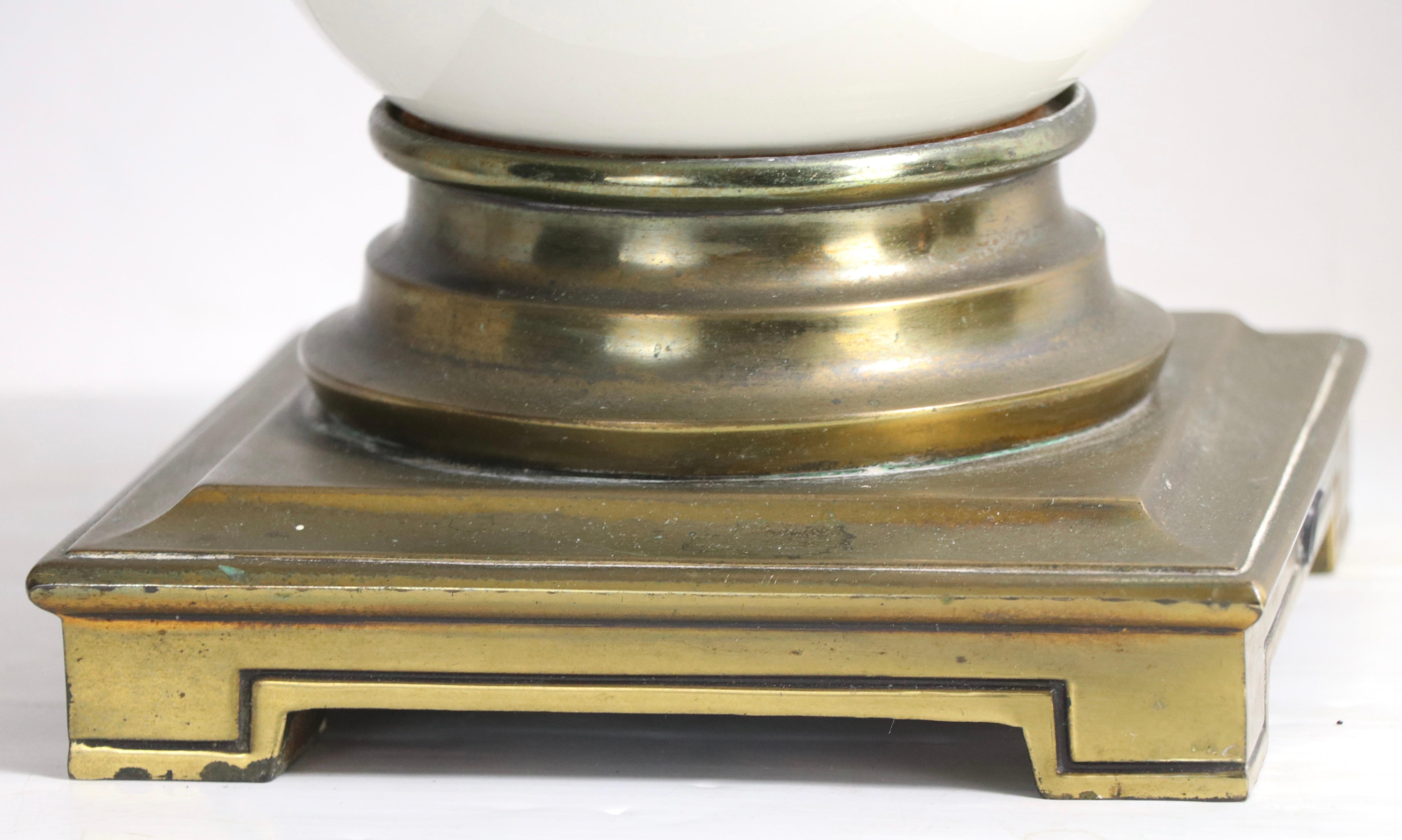 American Pr. Stiffel Ostrich Egg Table Lamps