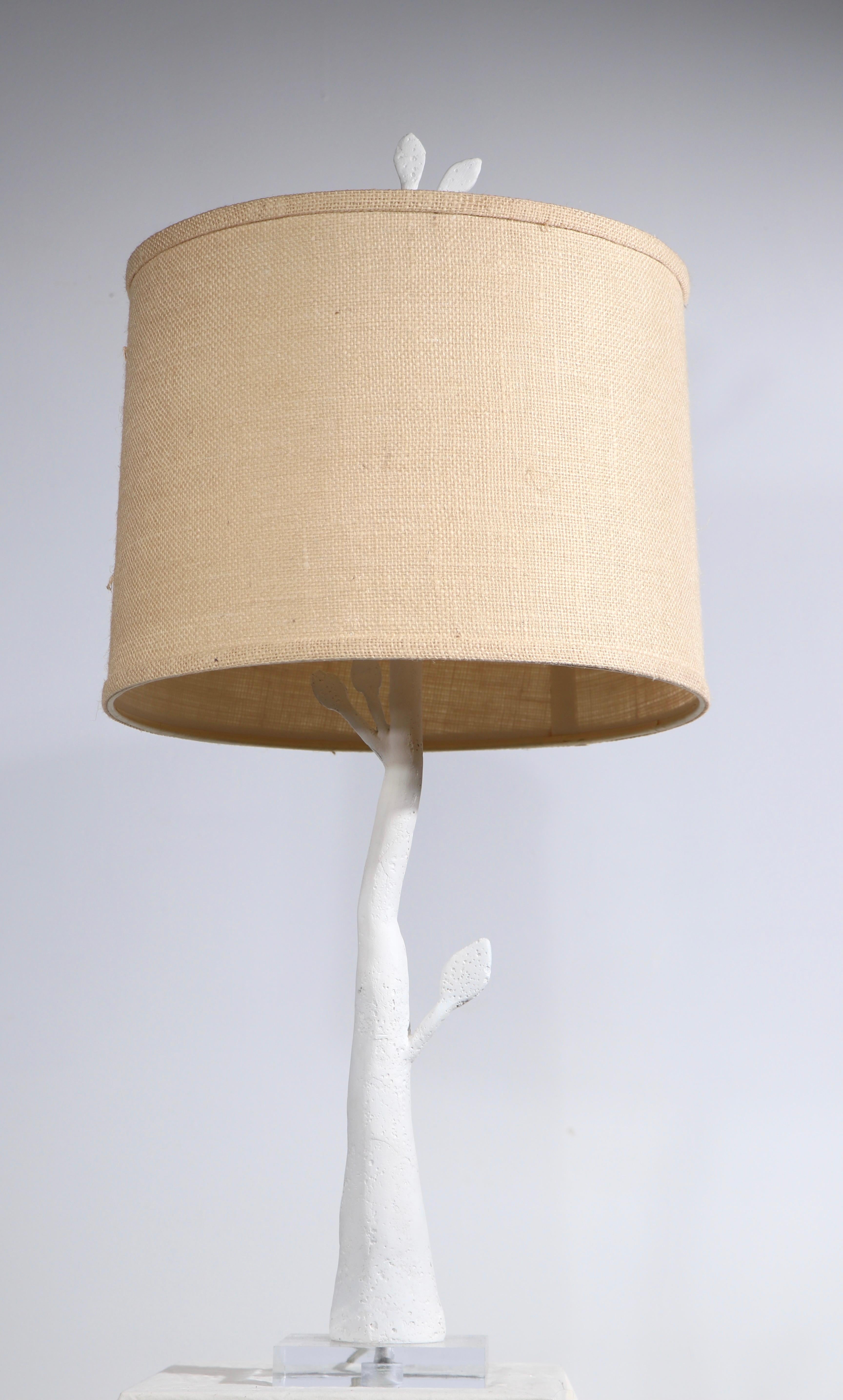 Pr. Stylish Plaster Tree Form Table Lamps 3