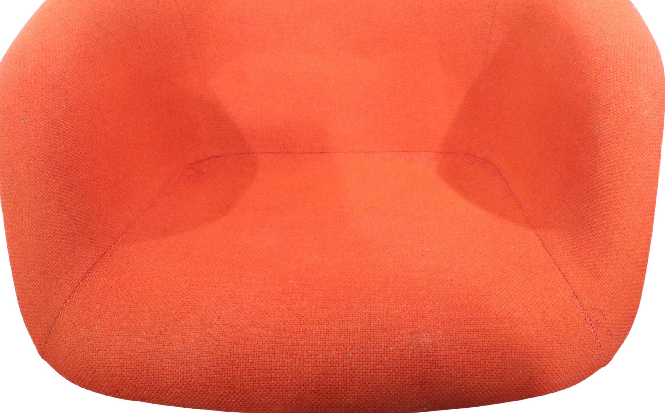 Pr. Swivel Chairs by Hugh Acton for Burke Acton, circa 1960s For Sale 3