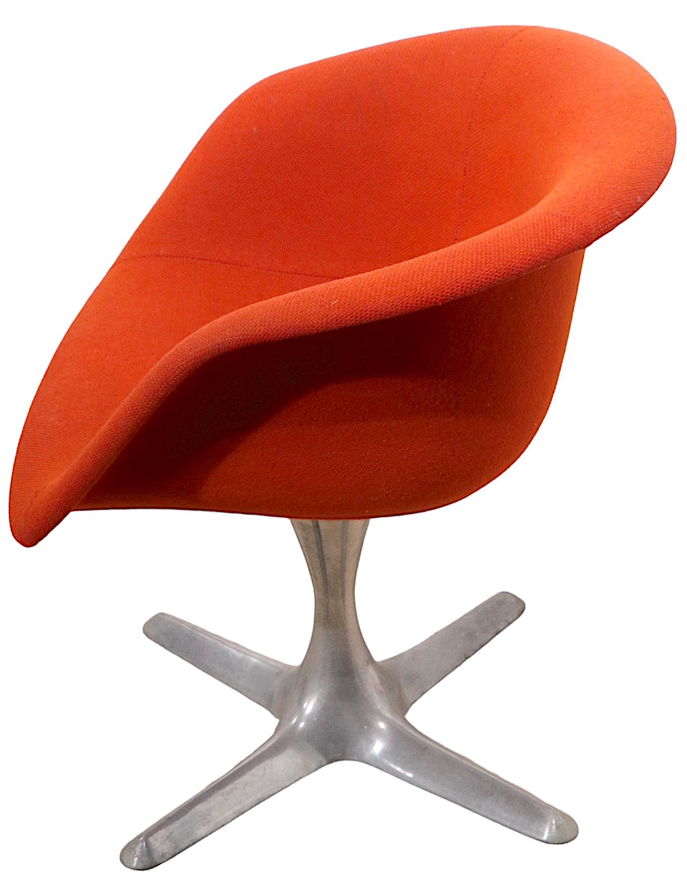 American Pr. Swivel Chairs by Hugh Acton for Burke Acton, circa 1960s For Sale
