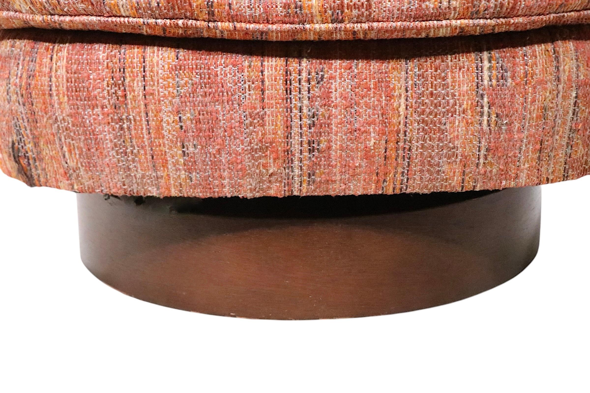 Pr Swivel Tub Chairs after Baughman c. 1970's. 8