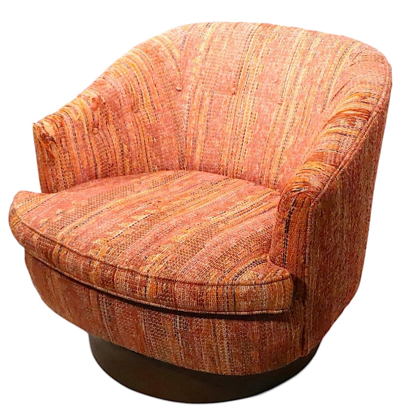 Pr Swivel Tub Chairs after Baughman c. 1970's. 10