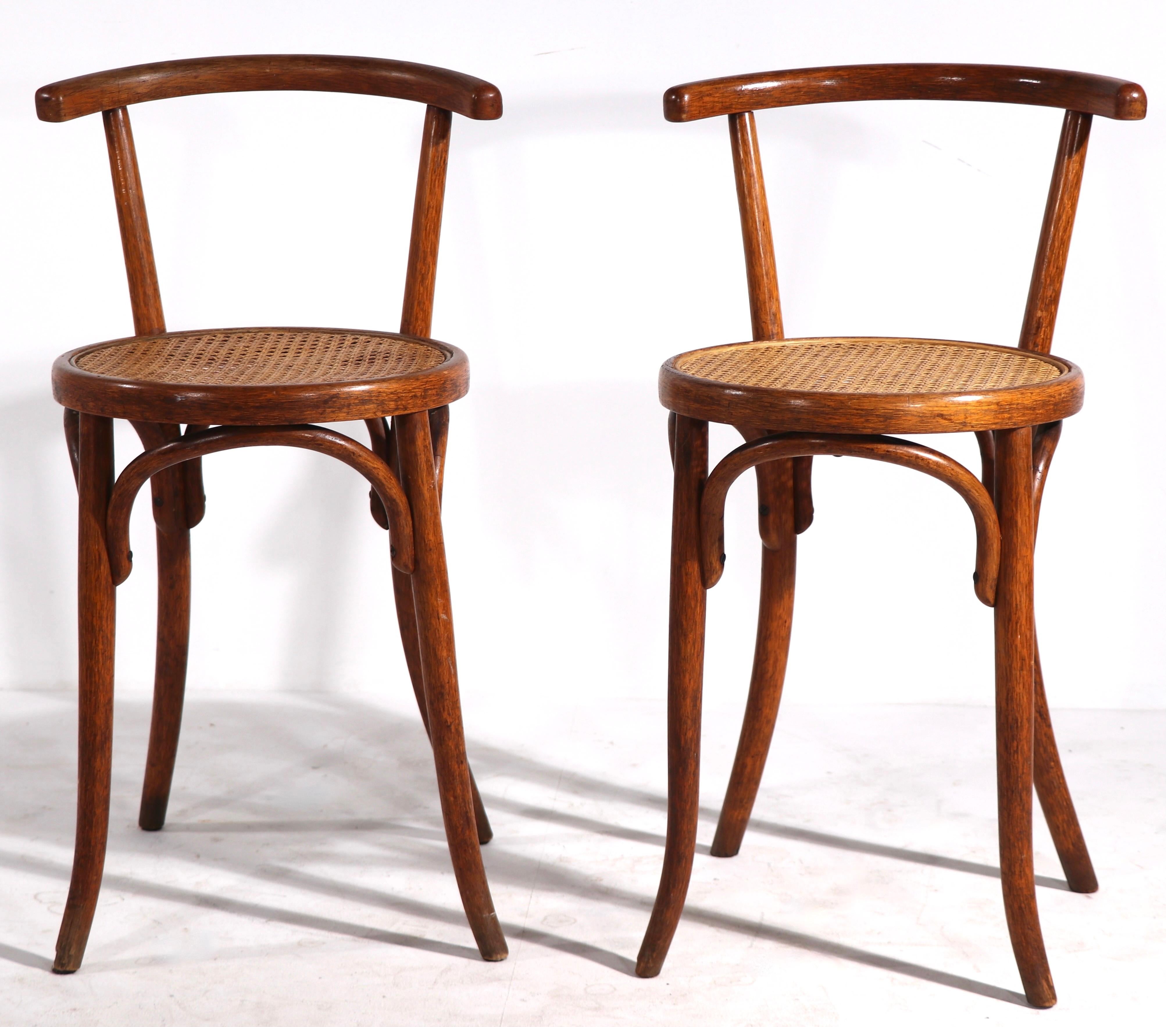 Czech Pr. Vienna Secessionist Bentwood Stools, Chairs by Fischel