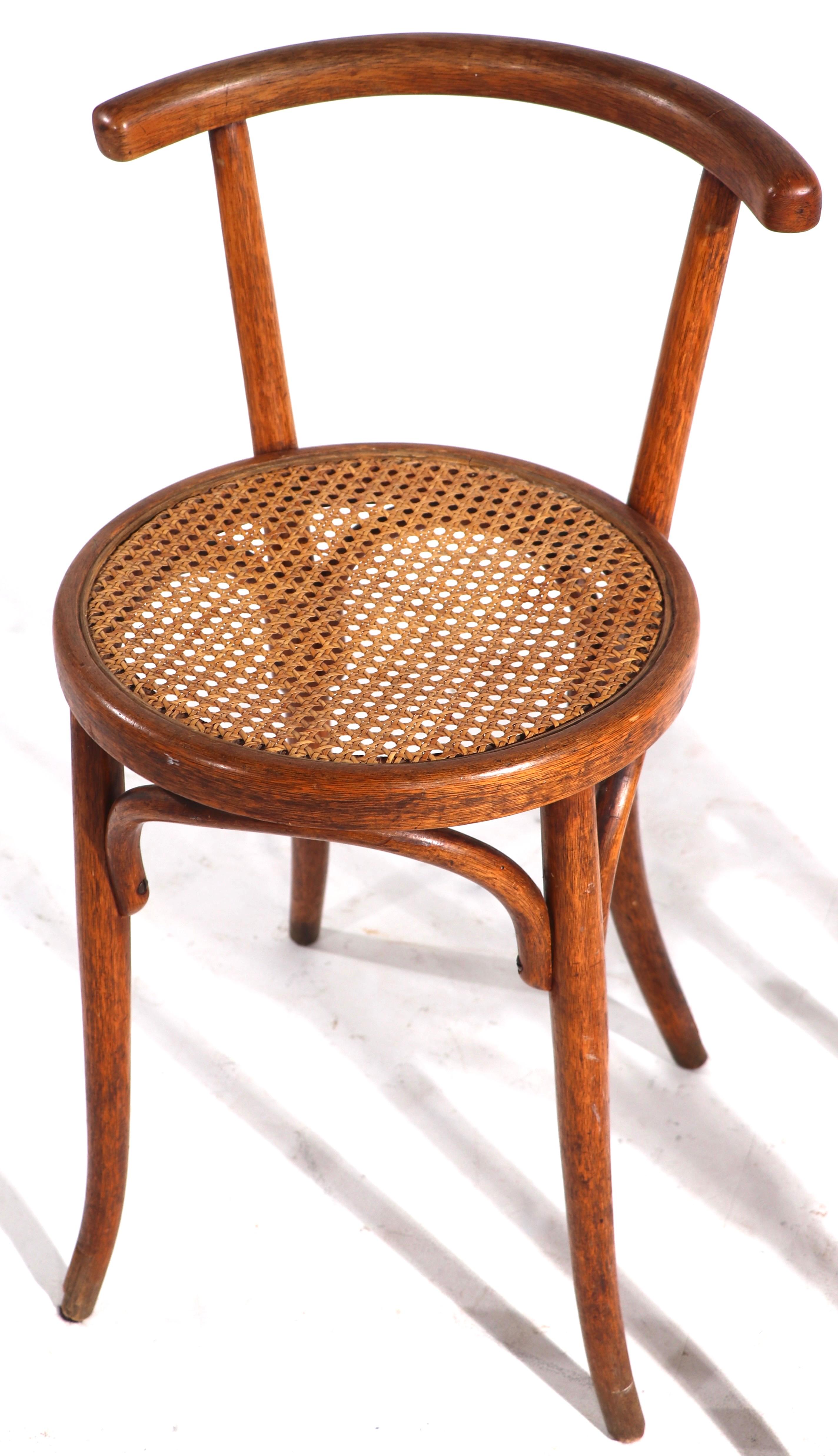 20th Century Pr. Vienna Secessionist Bentwood Stools, Chairs by Fischel