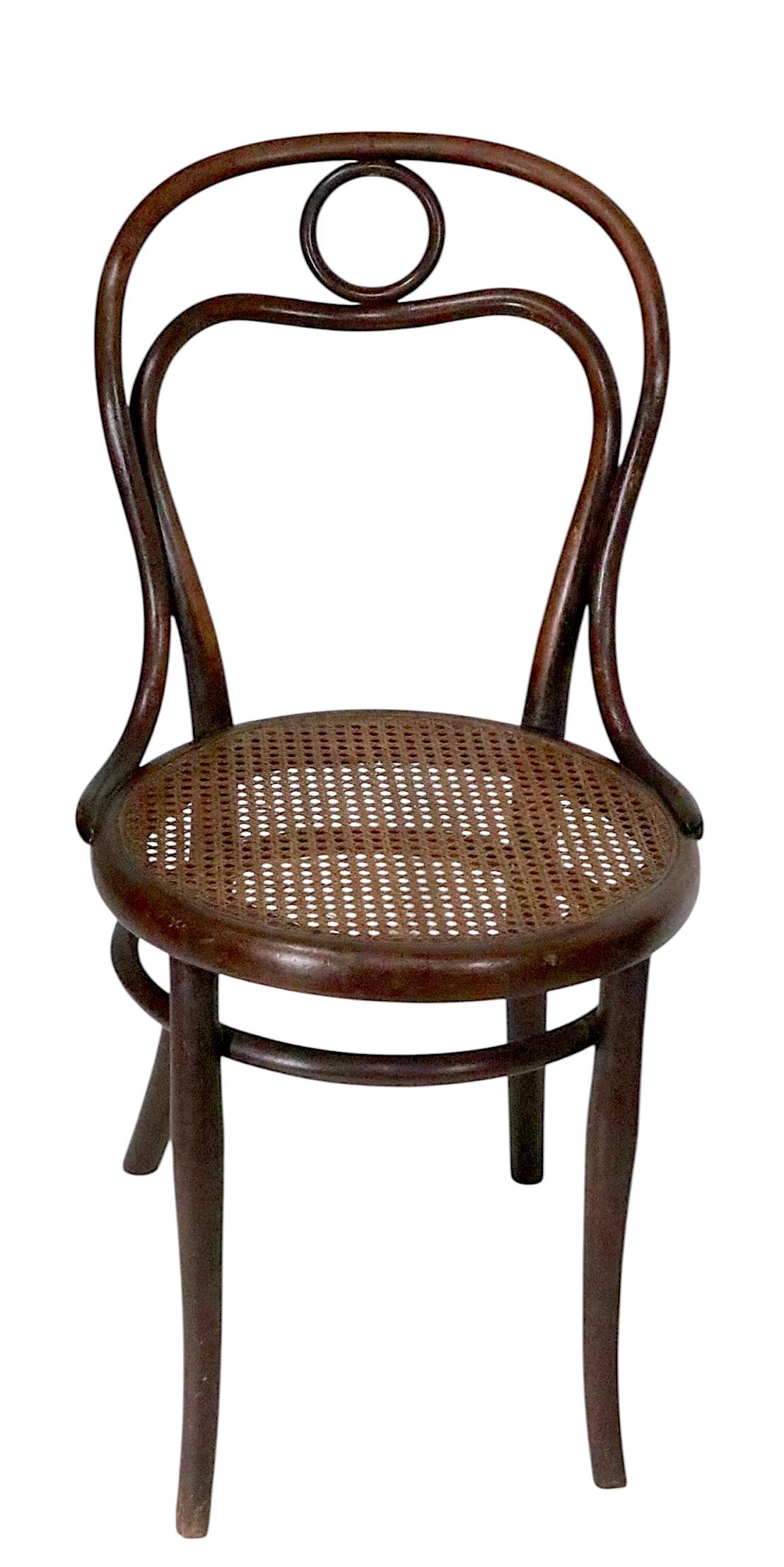 Pr.  Vienna Secessionist Bentwood Thonet Cafe Bistro Dining Chairs Model 31 im Angebot 7