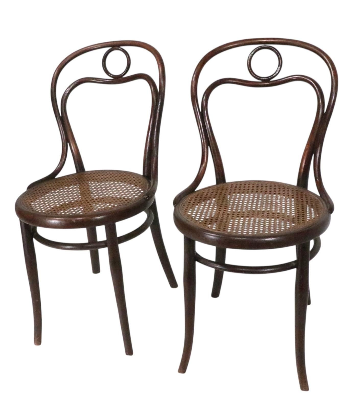 Pr.  Vienna Secessionist Bentwood Thonet Cafe Bistro Dining Chairs Model 31 (Wiener Secession) im Angebot