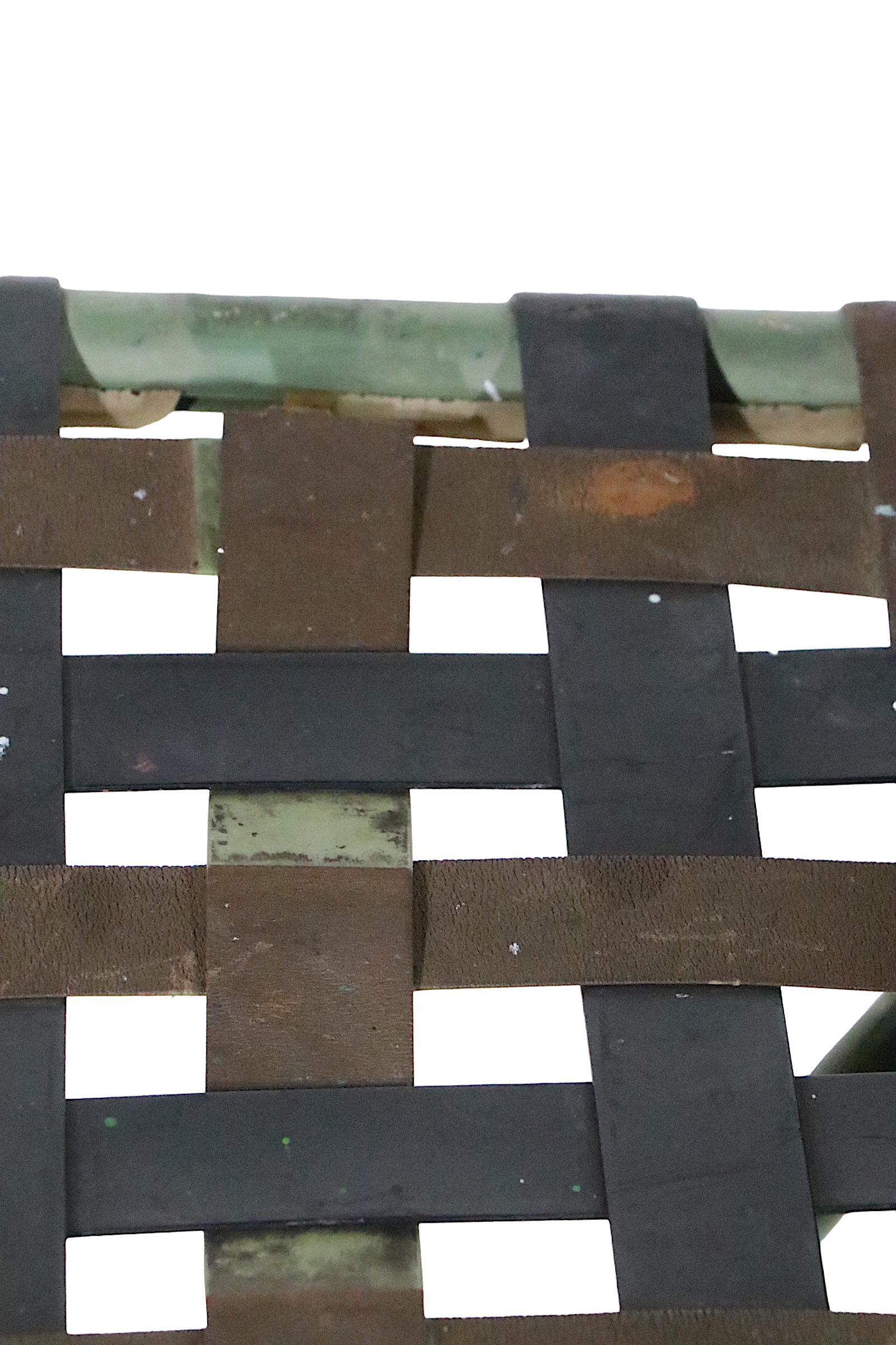 Pr. Vintage Bar Stools att. to Brown Jordan c 1970's as is 5