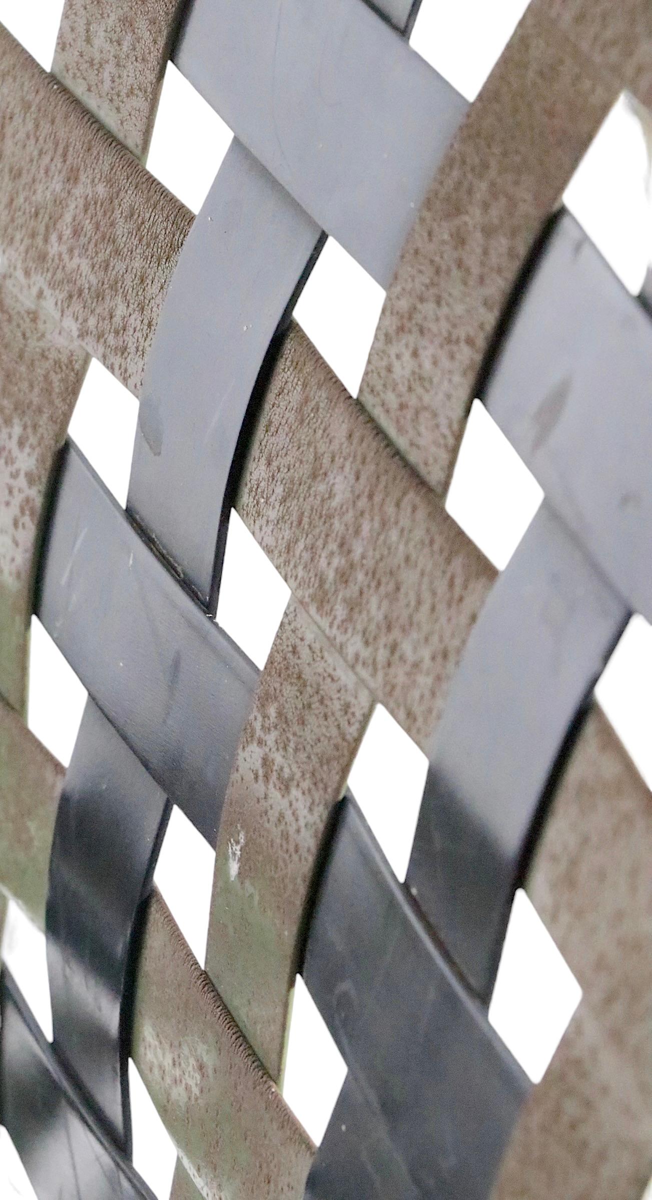 Pr. Vintage Bar Stools att. to Brown Jordan c 1970's as is 6