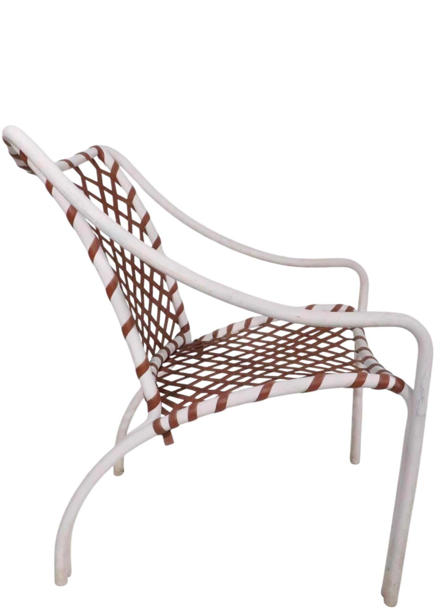 Aluminum Pr. Vintage Brown Jordan Tamiami Lounge Chairs Designed by Hal Brady c. 1960's For Sale