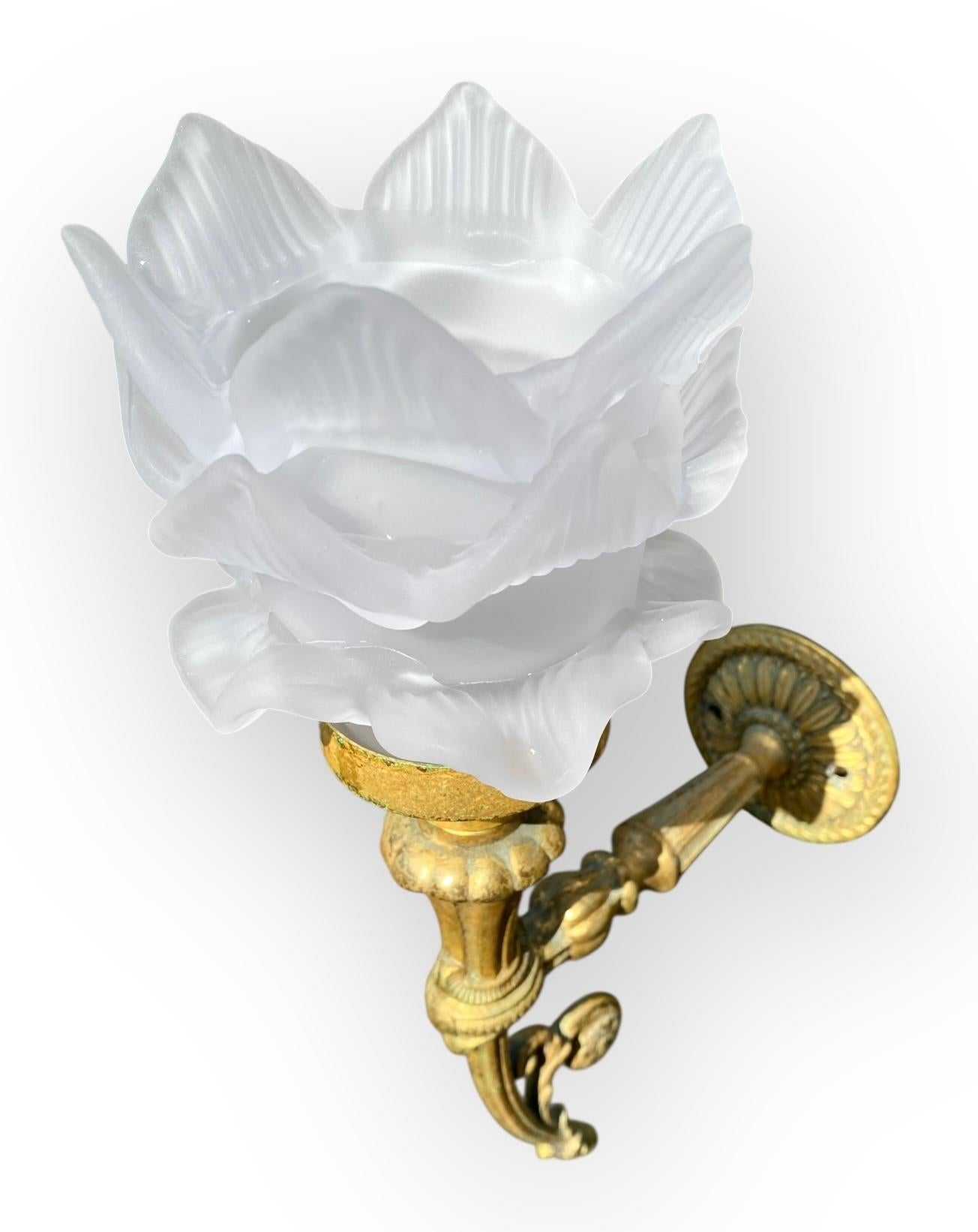 Pr Candelabros de Bronce Dorado Estilo Napoleón III Franceses Vintage Hechos a Mano en venta 8