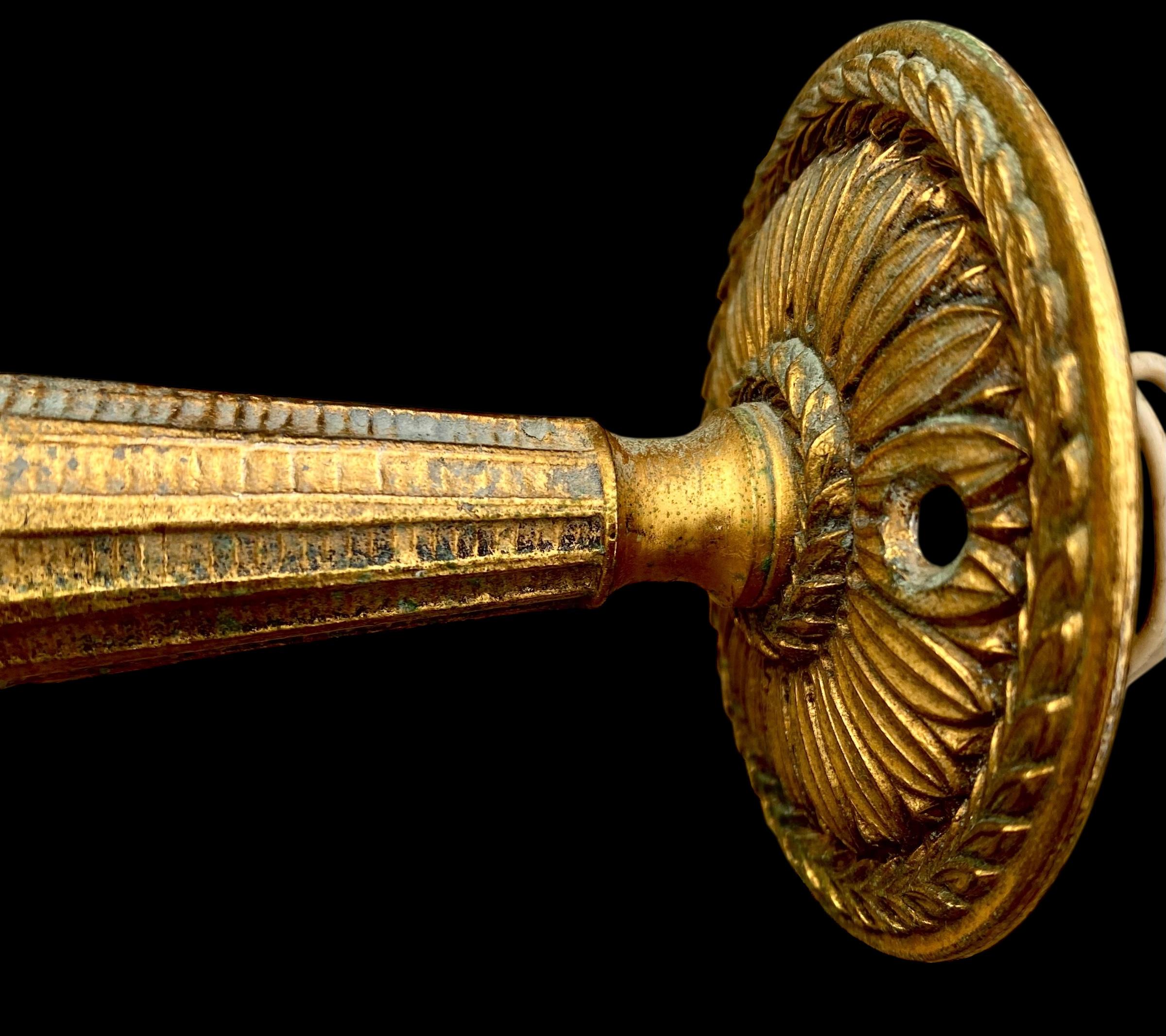 Pr Candelabros de Bronce Dorado Estilo Napoleón III Franceses Vintage Hechos a Mano en venta 10