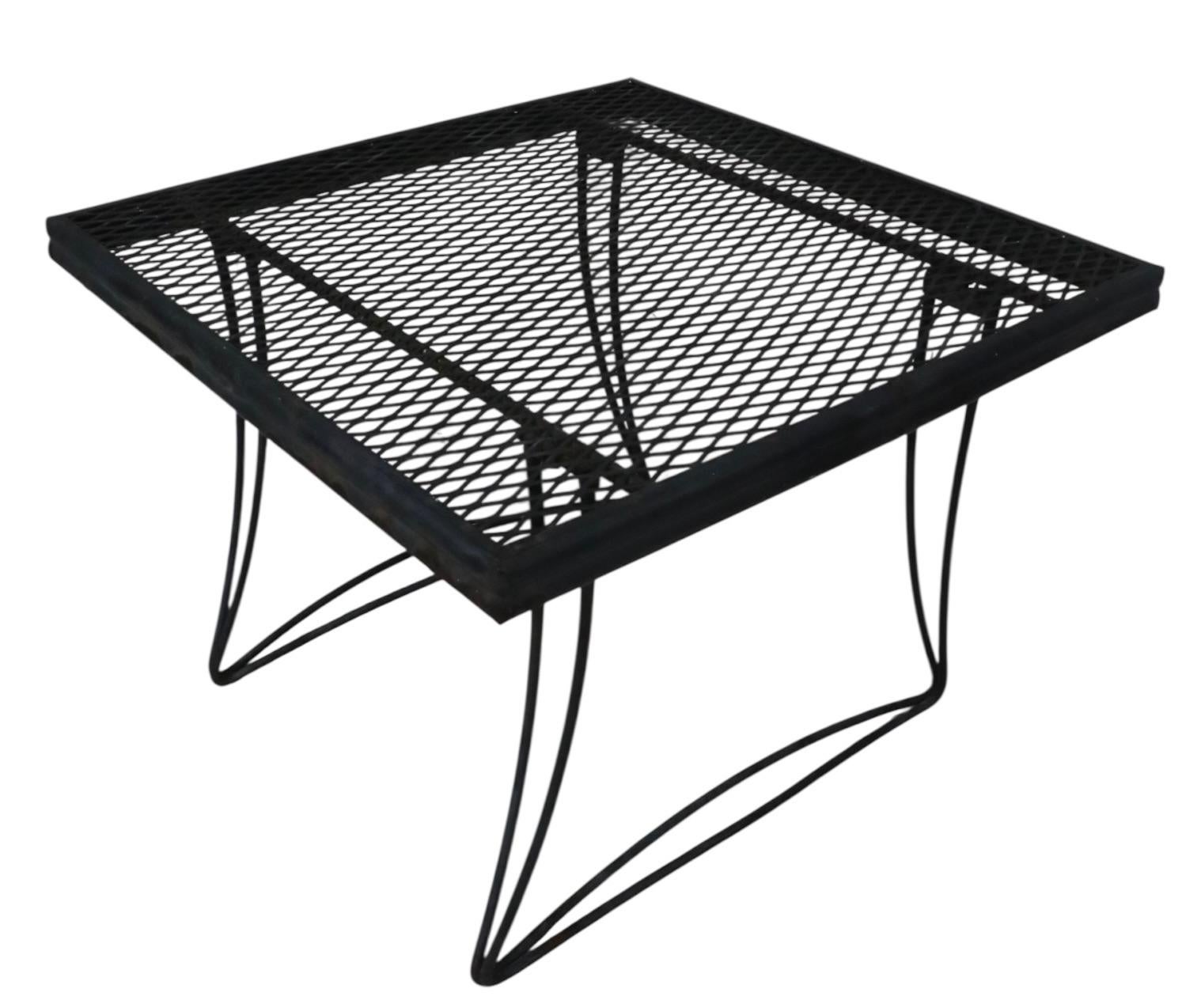 Pr Vintage Homecrest Bottemilller Garden Patio Poolside Tables For Sale 5
