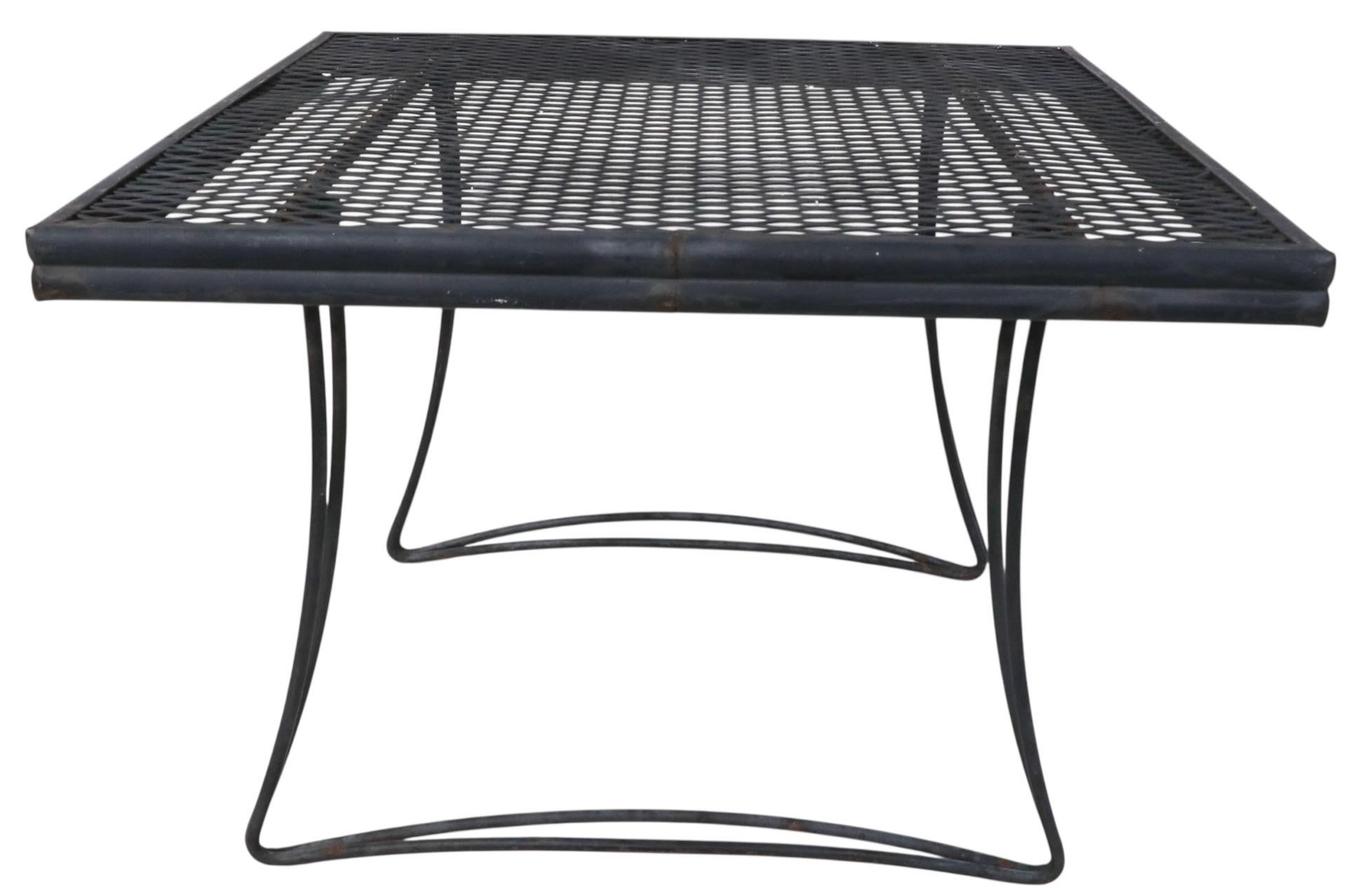 Pr Vintage Homecrest Bottemilller Garden Patio Poolside Tables For Sale 7