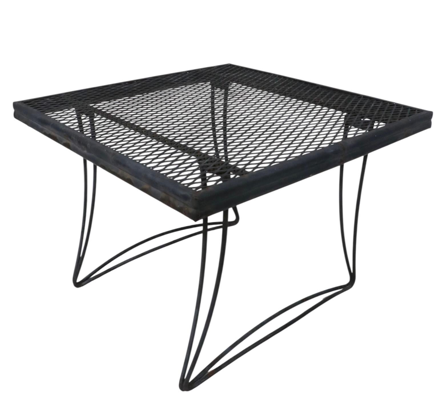 Pr Vintage Homecrest Bottemilller Garden Patio Poolside Tables For Sale 9