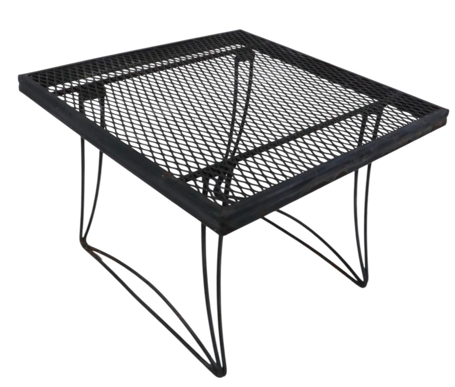Pr Vintage Homecrest Bottemilller Garden Patio Poolside Tables For Sale 2