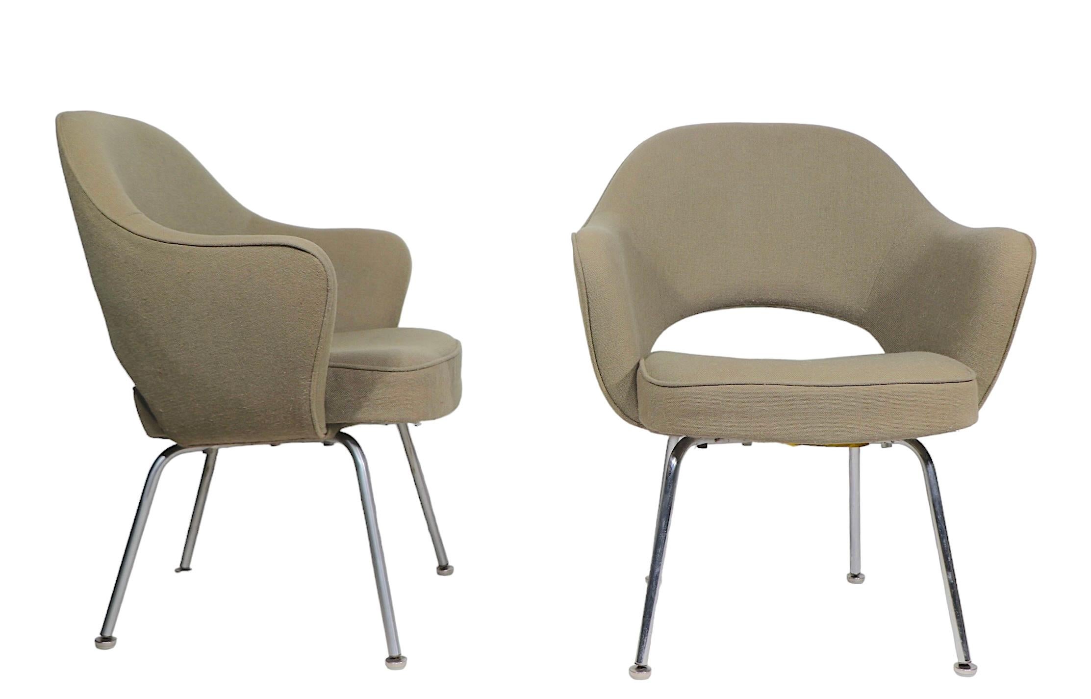 Pr. Vintage Saarinen for Knoll Executive Chairs c. 1960/70's For Sale 4