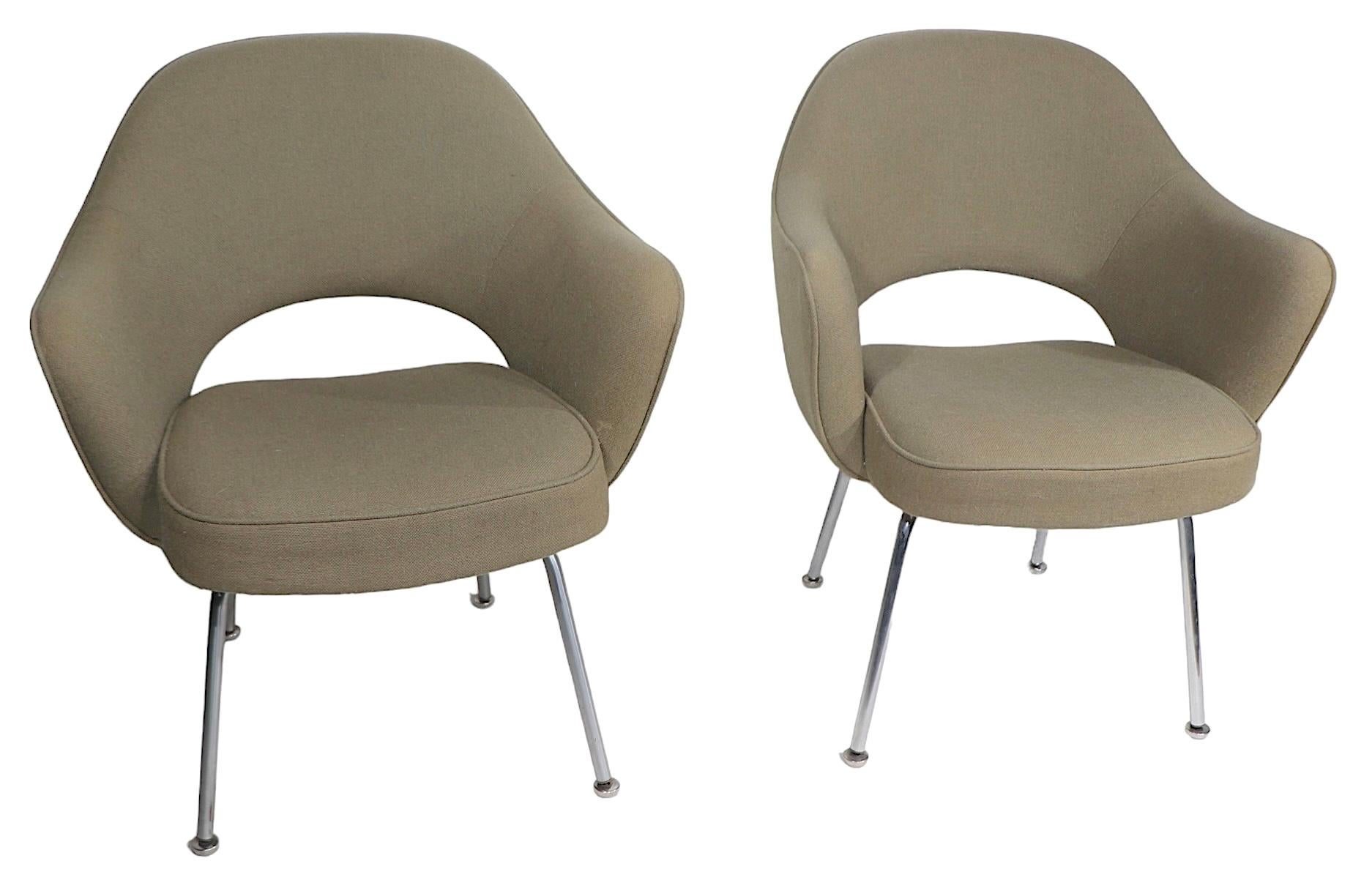 Pr. Saarinen for Knoll fauteuils de direction vintage des années 1960/70 en vente 6