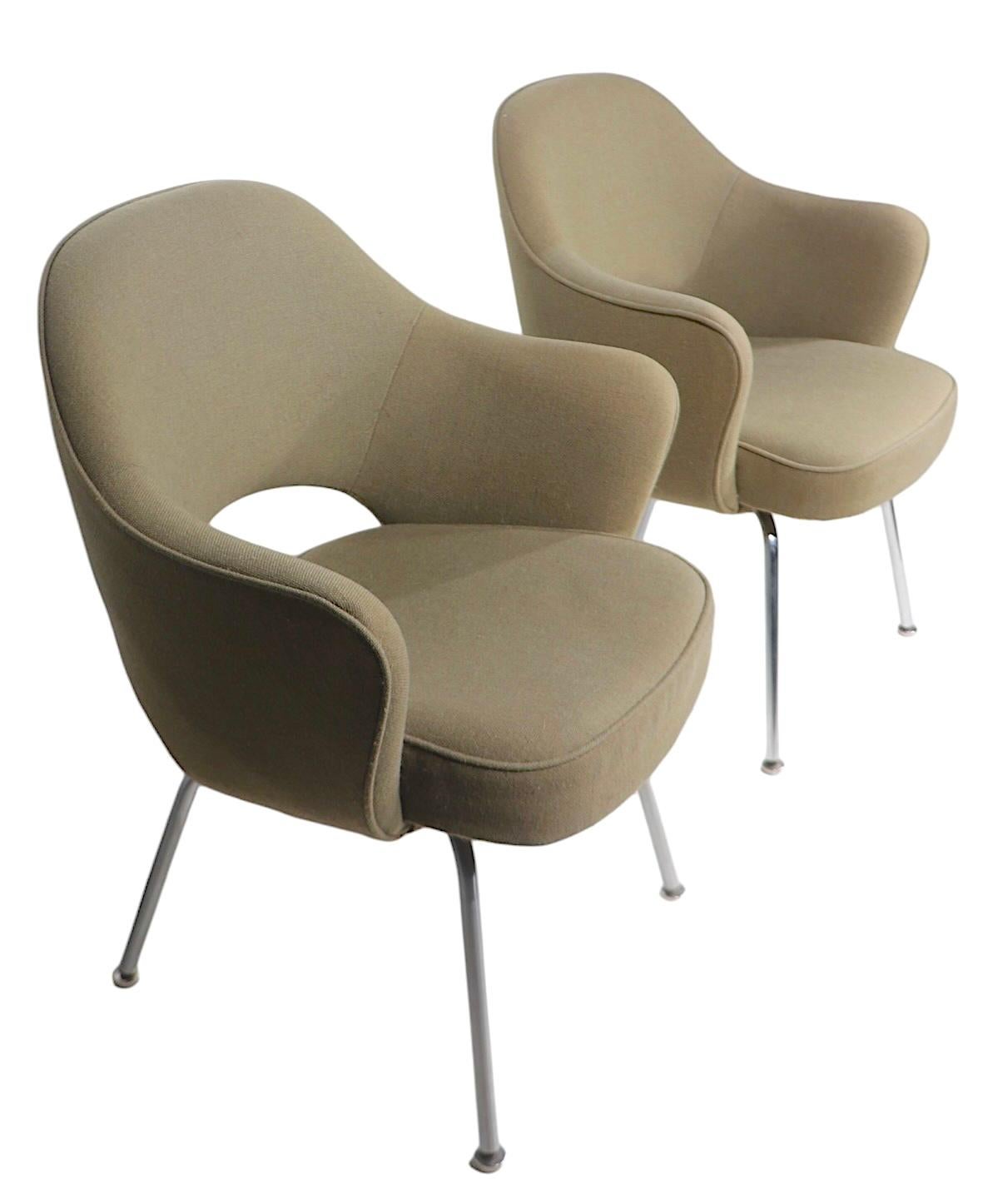 Pr. Vintage Saarinen for Knoll Executive Chairs c. 1960/70's For Sale 7