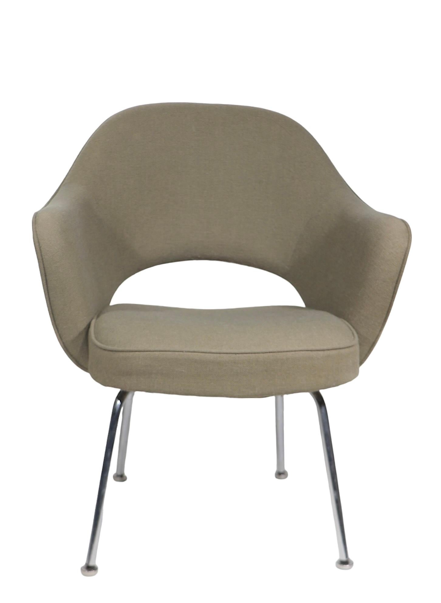 Mid-Century Modern Pr. Saarinen for Knoll fauteuils de direction vintage des années 1960/70 en vente