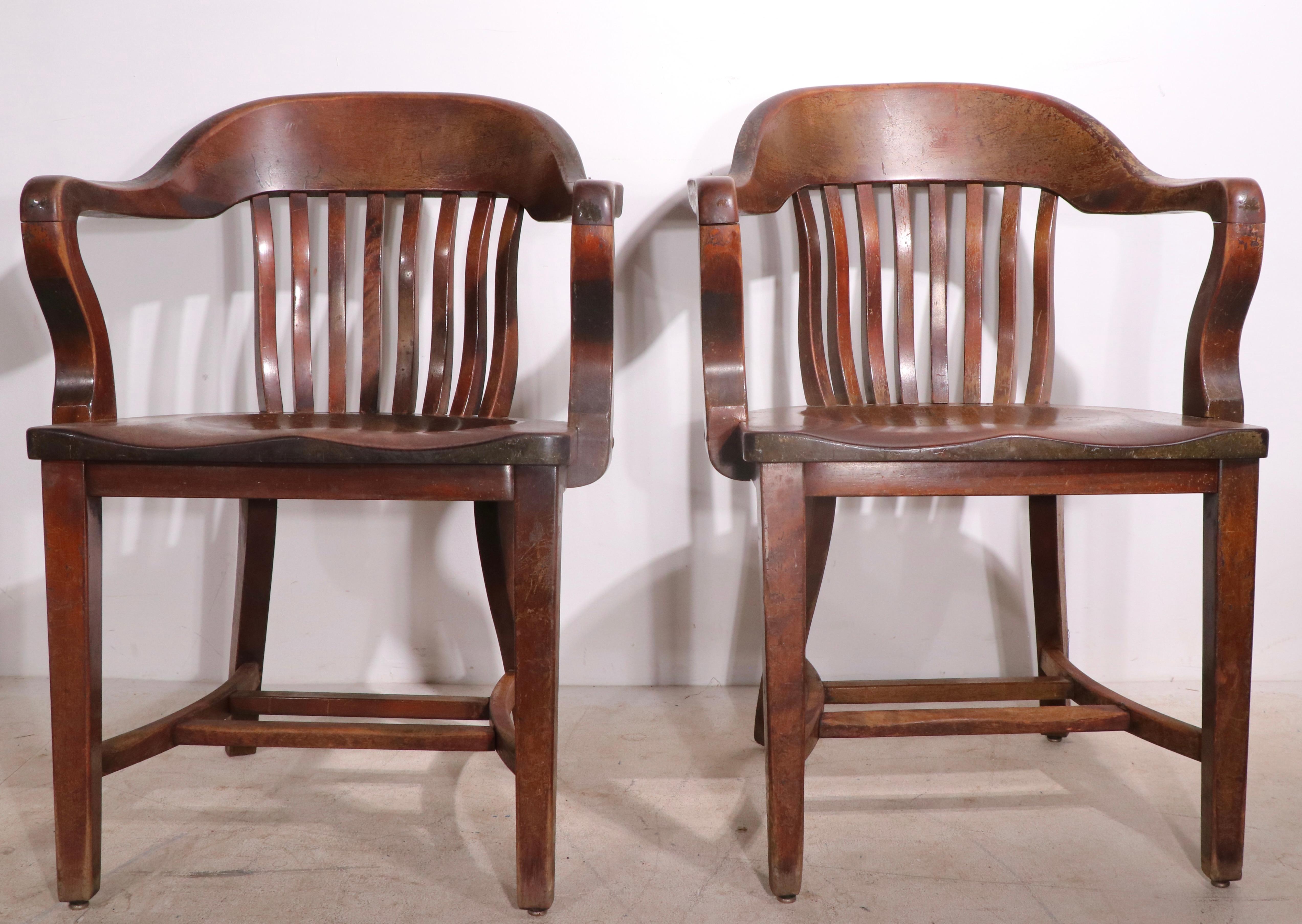 vintage library chairs