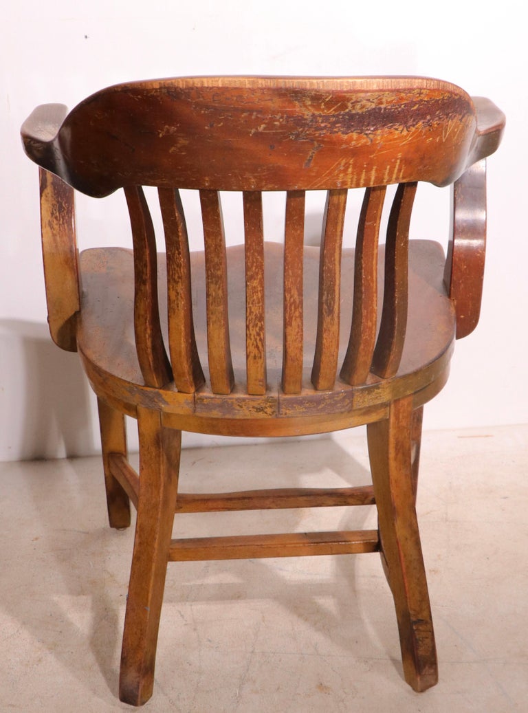 Pr. Vintage Yale Library Bank of England Jury Chairs at 1stDibs