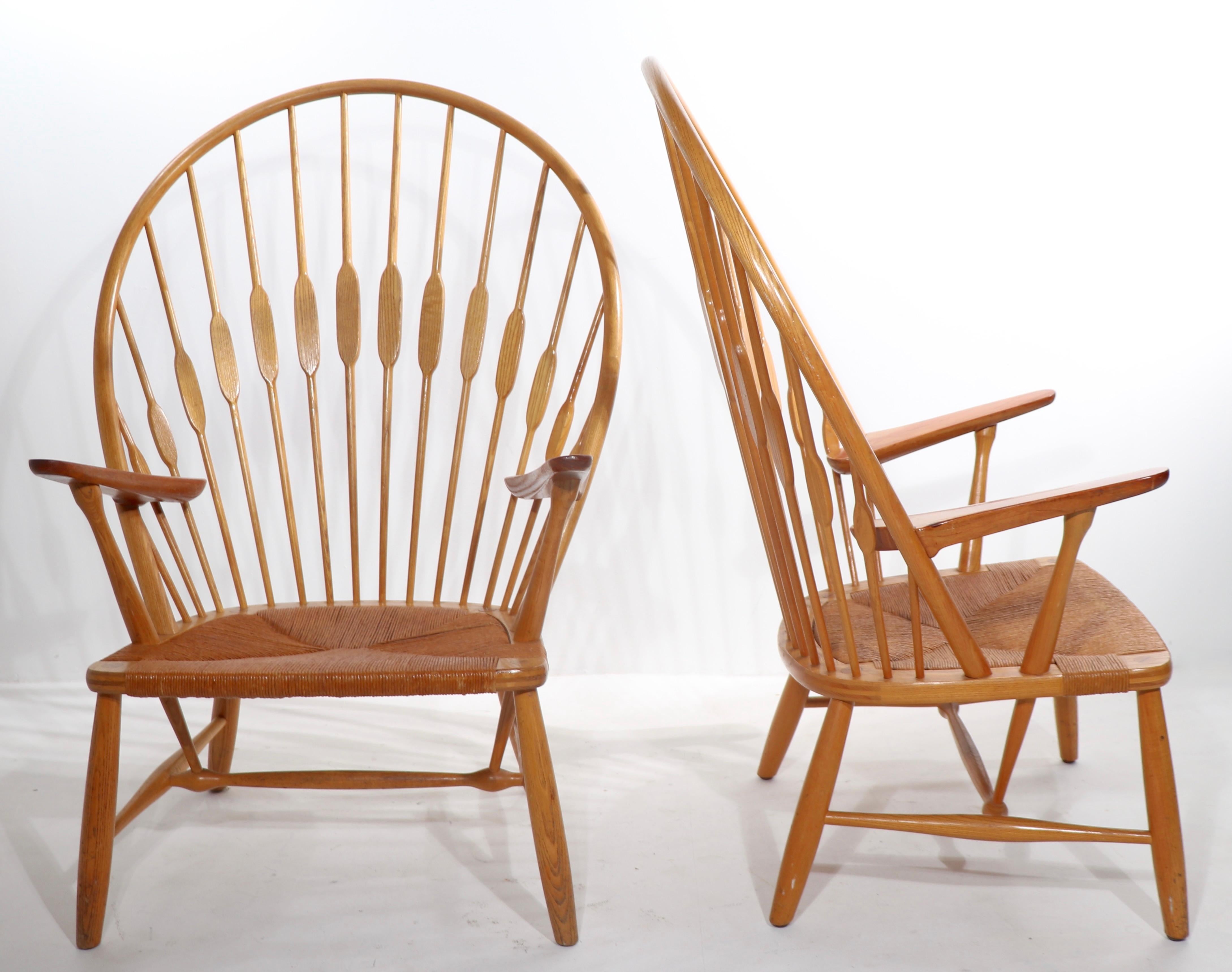 Pr. Wegner Hansen Peacock Chairs For Sale 2