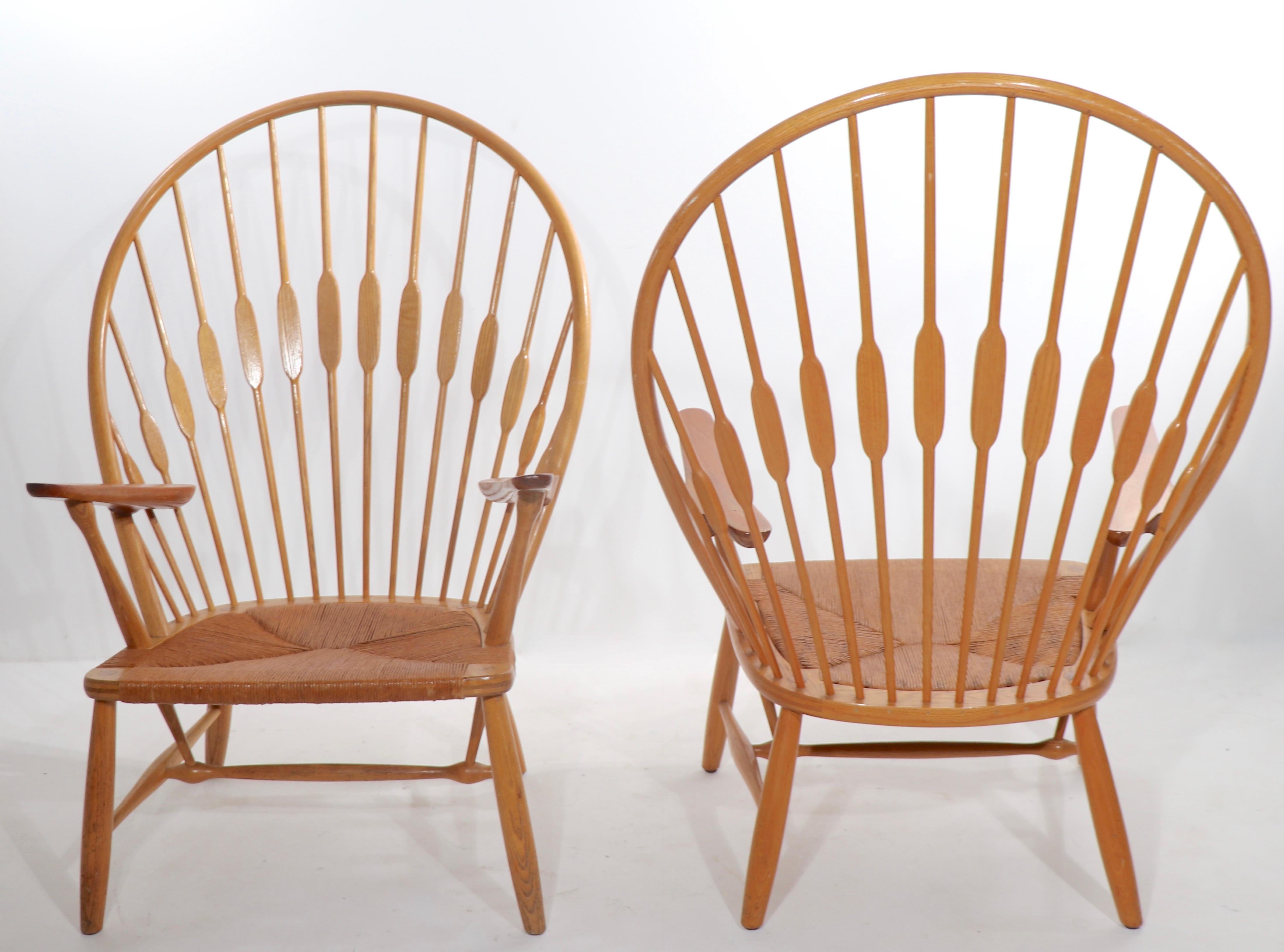 Pr. Wegner Hansen Peacock Chairs For Sale 3