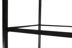 Pr. Wrought Iron and Glass Arch Top Shelf Units