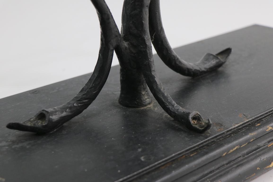 Pair of Wrought Iron Tree Form Plant Stands Attributed to Salterini 11
