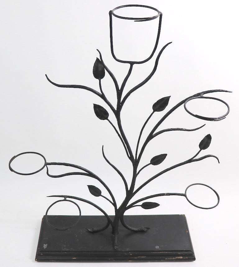 vintage wrought iron plant stand