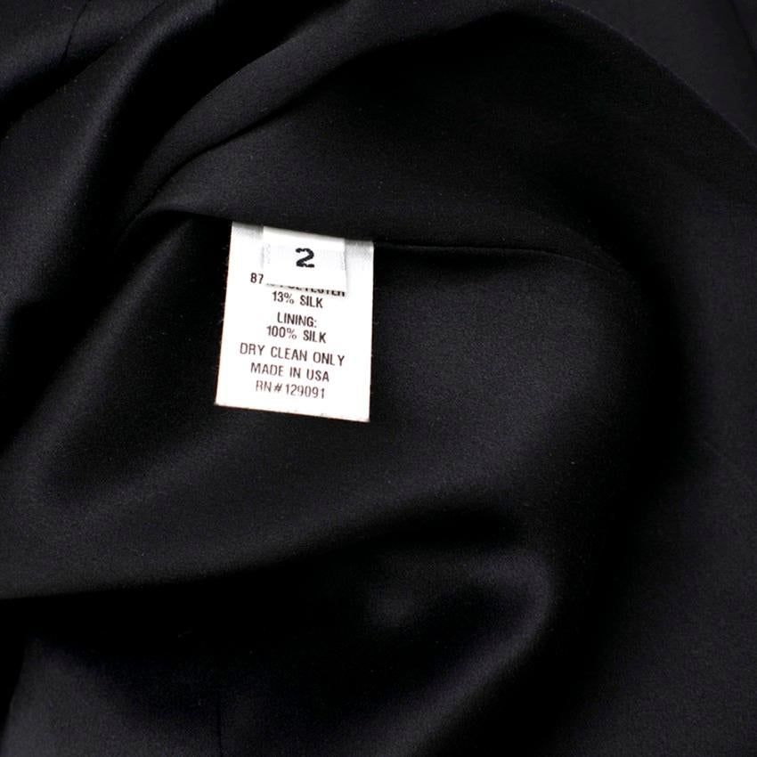 Prabal Gurung Black & White Silk Embroidered Dress - Size US 2 4