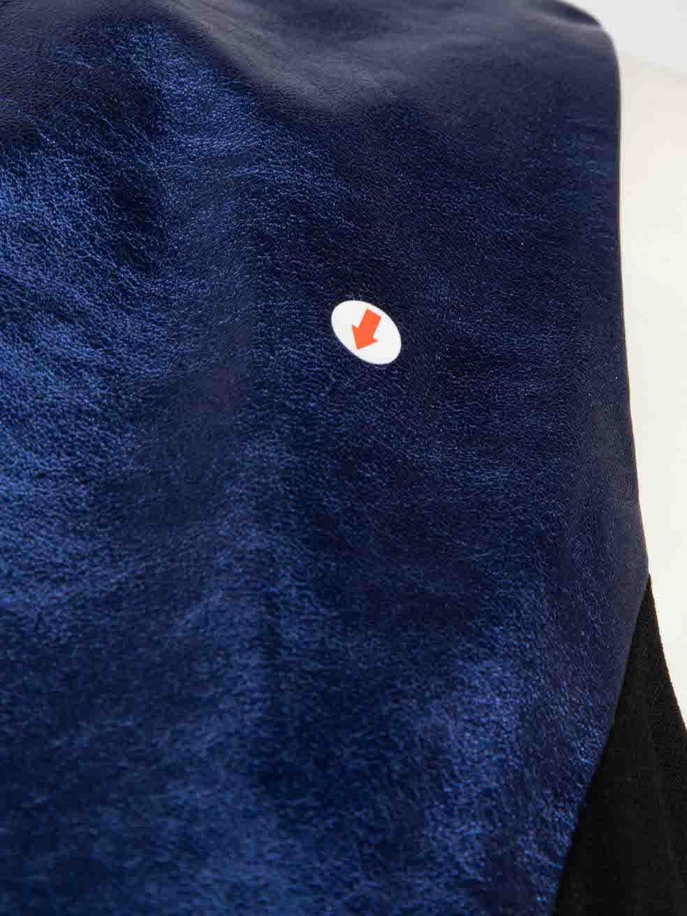 Prabal Gurung Vestido geométrico de cuero hasta la rodilla Talla S en Bueno estado para la venta en London, GB