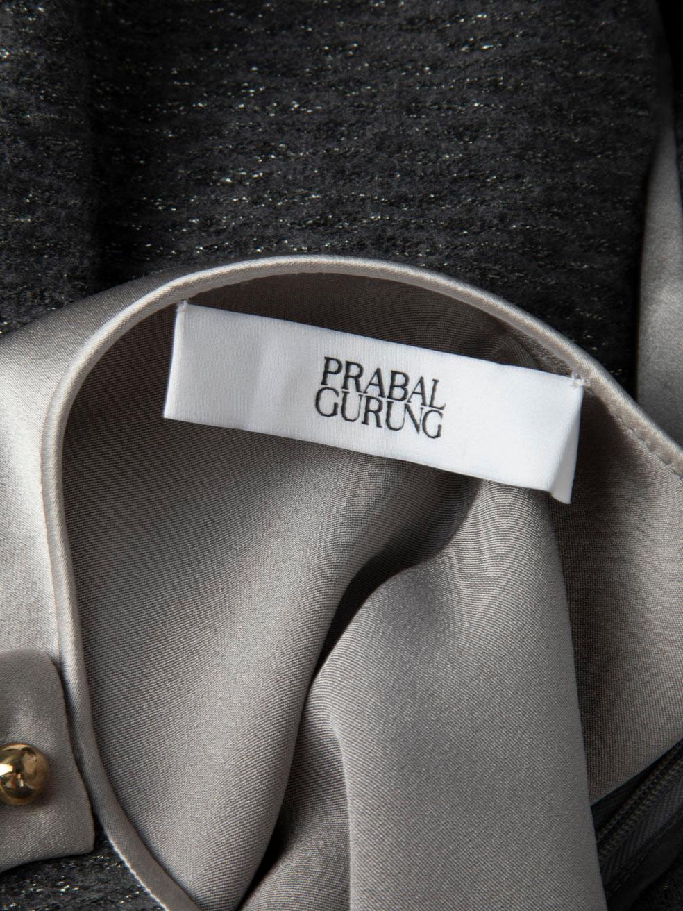 Prabal Gurung - Haut gris en maille, taille S en vente 1