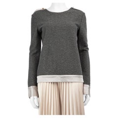 Prabal Gurung Top de punto gris Talla S