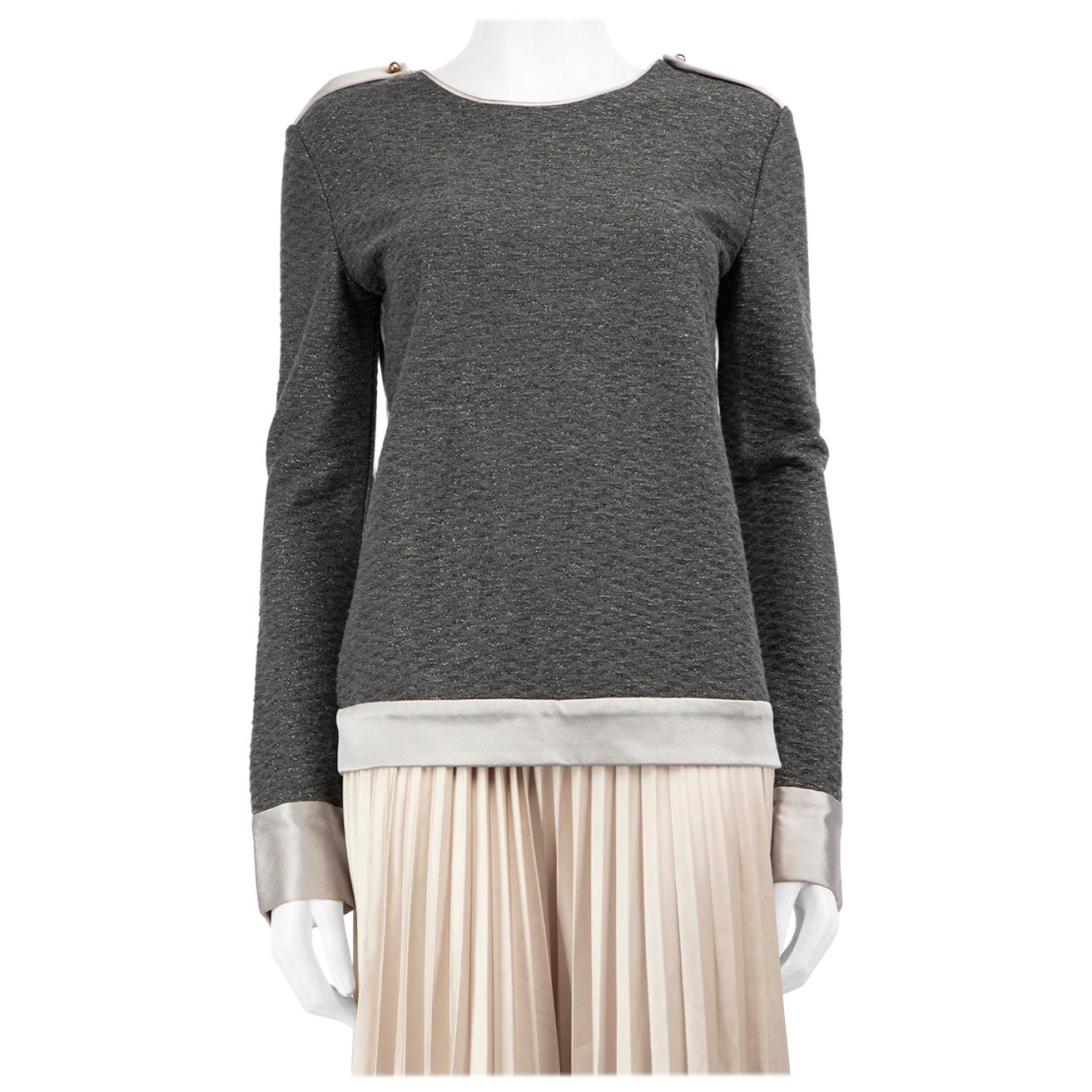 Top in maglia grigio Prabal Gurung taglia S