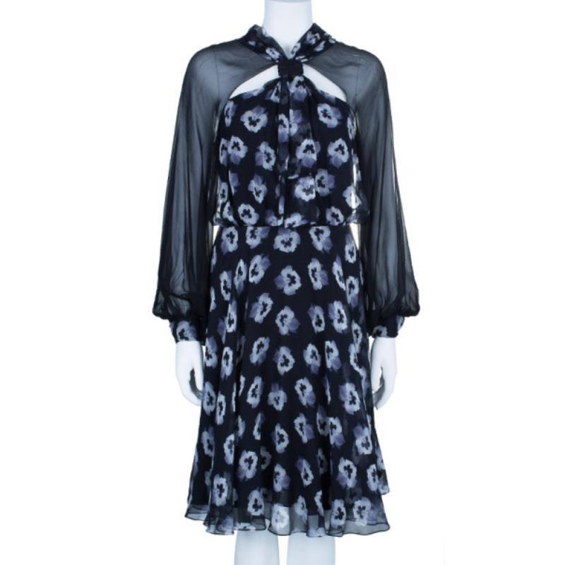 Singapore-born designer Prabal Gurung is one of the hottest names in clothing. Gurung's talent for directional yet feminine silhouettes can be seen in this dreamlike Silk Bow Dress. This pansy print dress is a refined take on evening elegance. Sheer