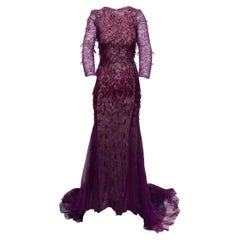 Prabal Gurung Lila Abendkleid aus Spitze