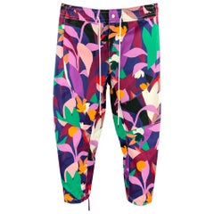 PRABAL GURUNG Größe 34 Multi-Color Print Baumwolle 29 Elastische Tailleband Casual Hosen