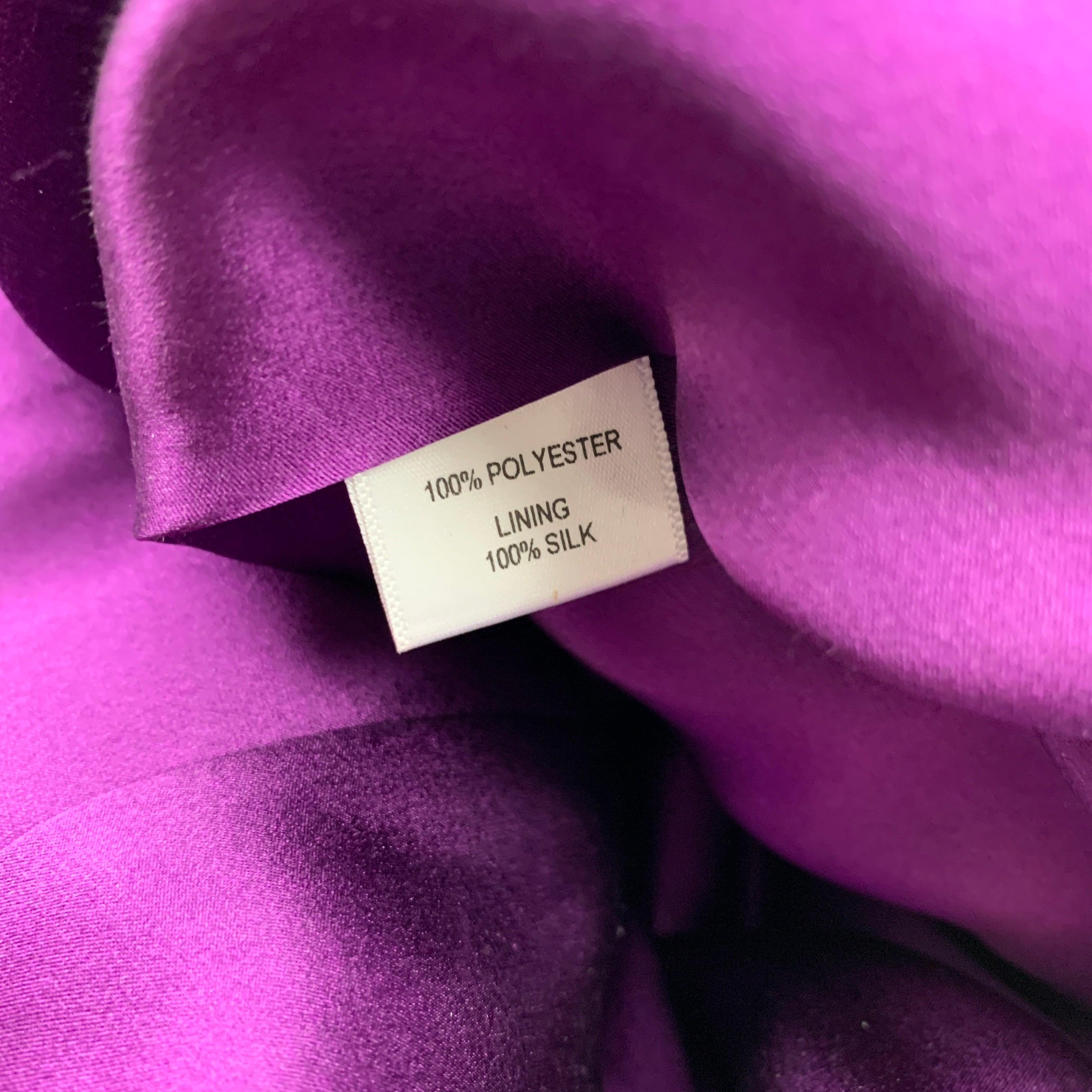 PRABAL GURUNG - Robe à sequins en polyester violet et fuchsia - Taille 6 en vente 2