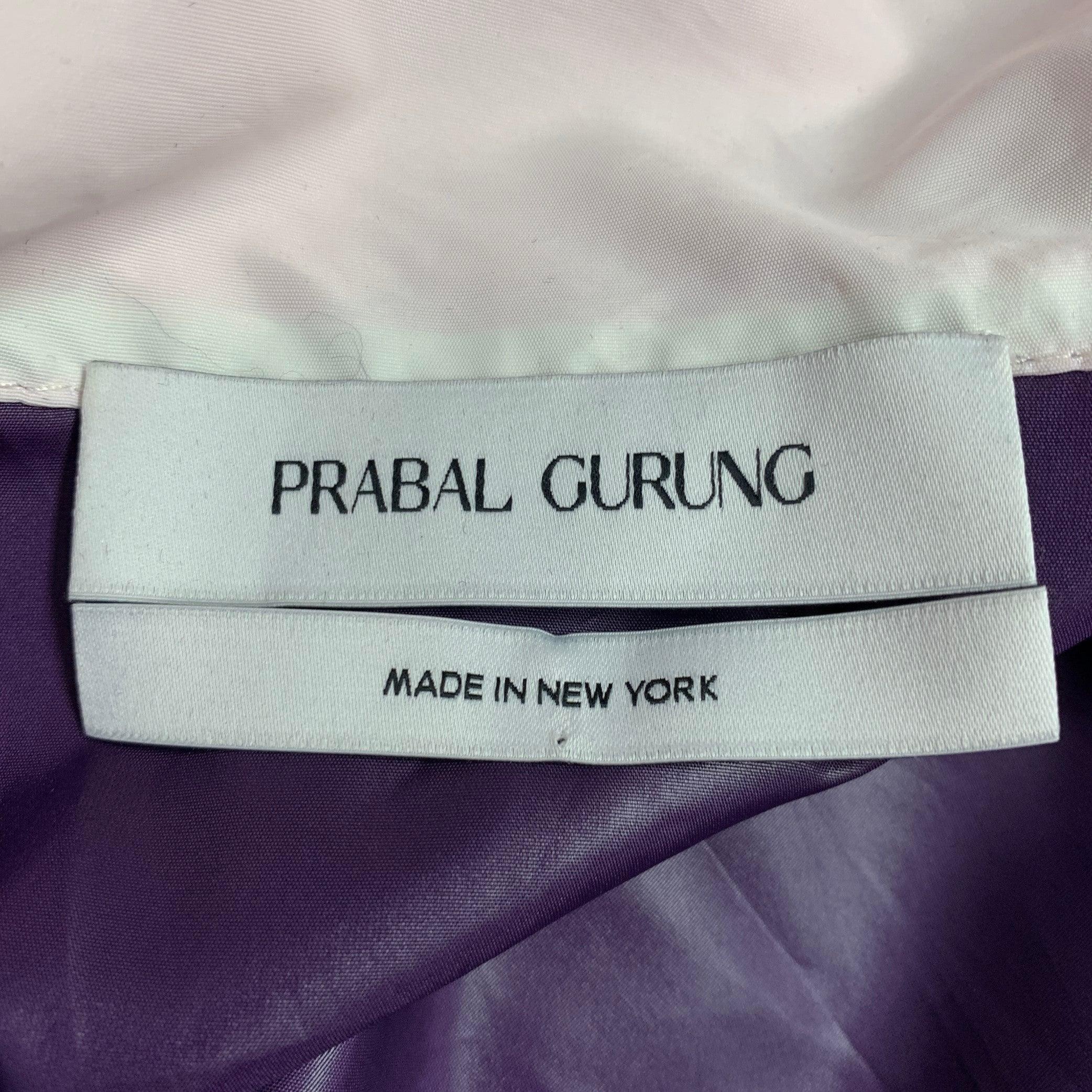 PRABAL GURUNG Größe M Lila Orange Rosa Farbblock- Nylonjacke Herren im Angebot