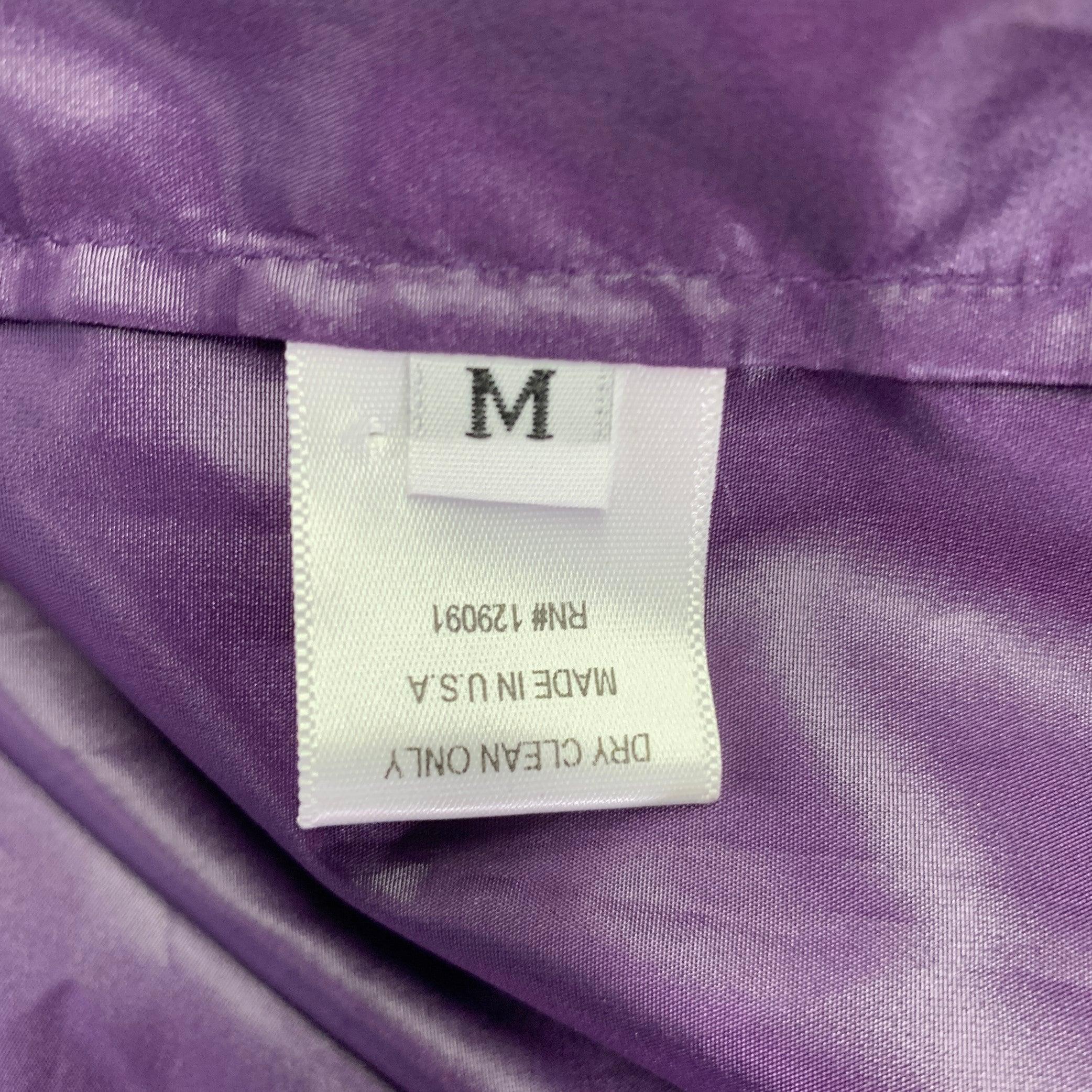 PRABAL GURUNG Größe M Lila Orange Rosa Farbblock- Nylonjacke im Angebot 1