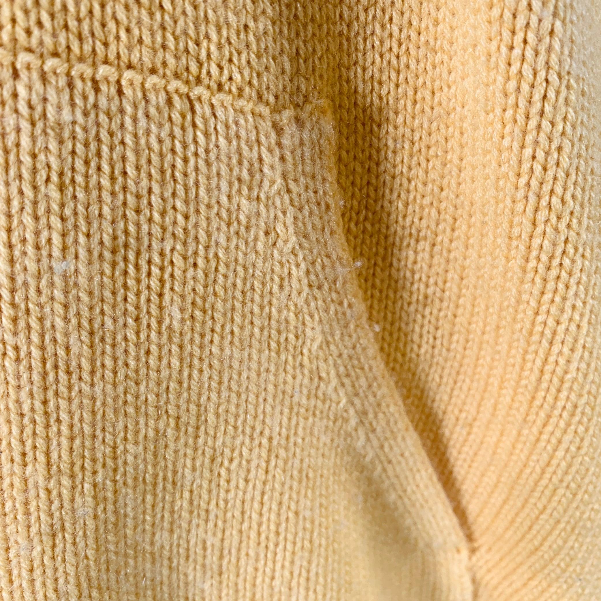 Men's PRABAL GURUNG Size XL Yellow Blue Dyed Cashmere Hooded Sweater For Sale