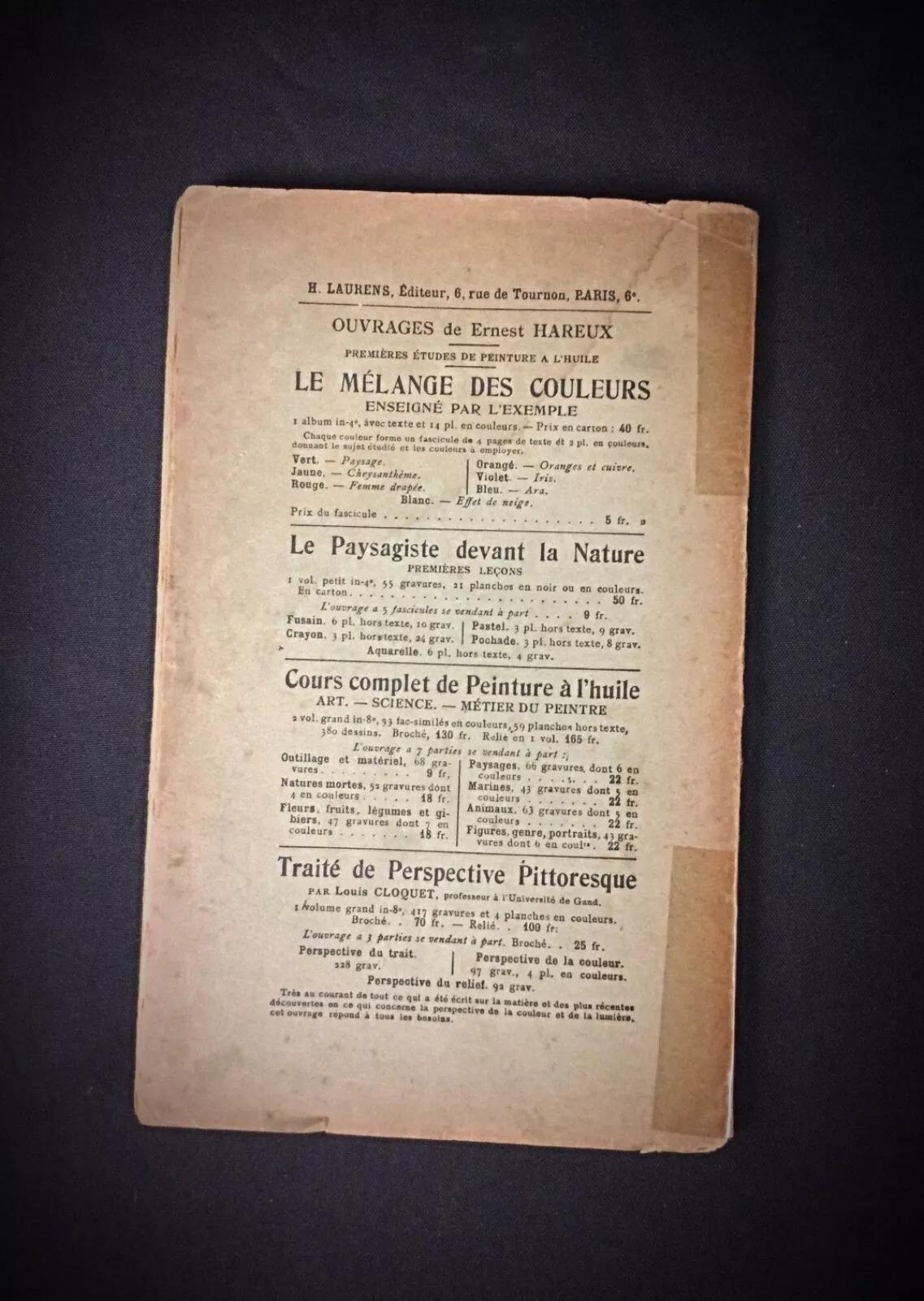 Papier Manual Practical of Oil Painting de Marine Ernest Hareux - Illustré - 2Y99 en vente