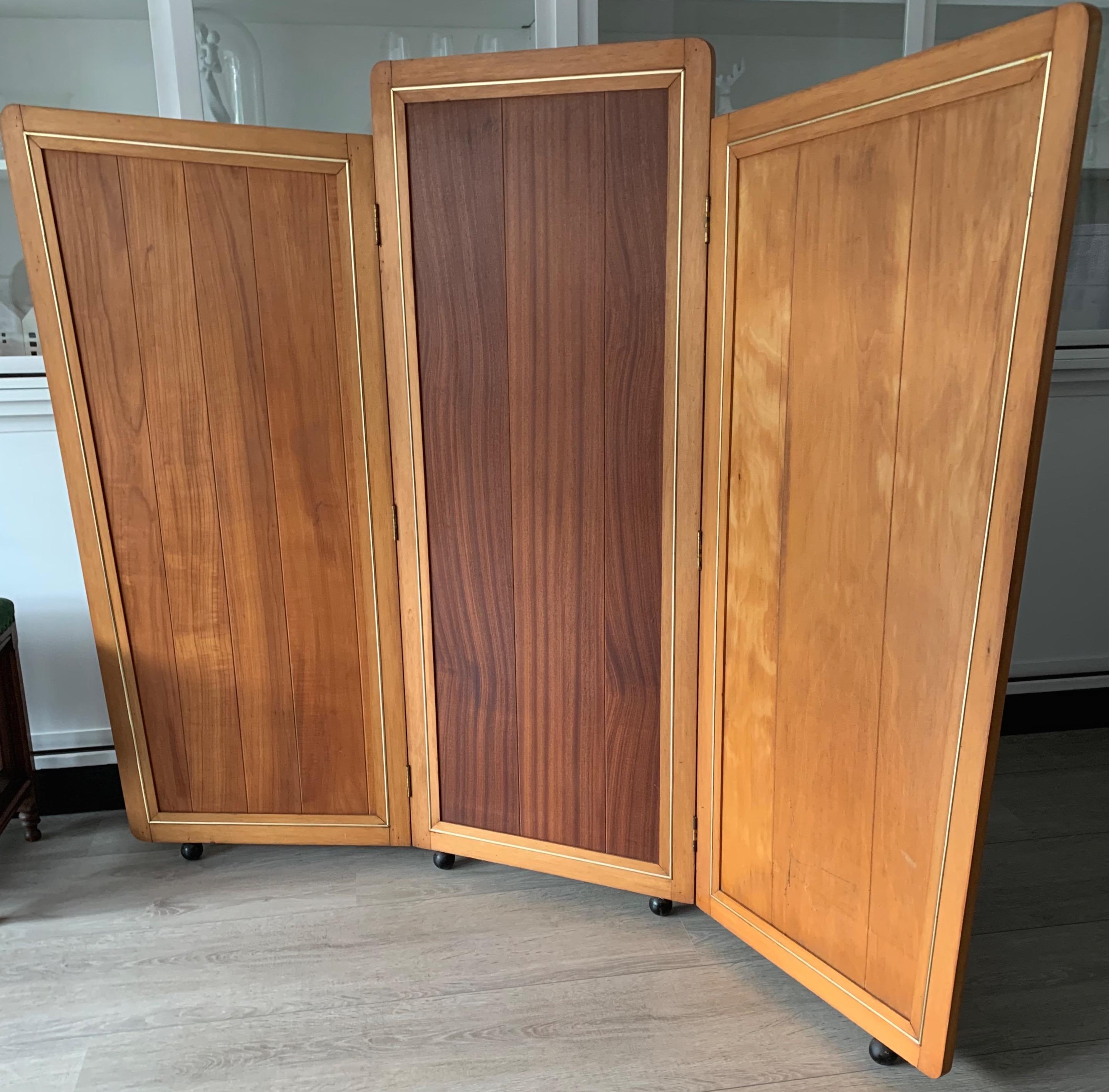 Stylish, decorative and practical folding screen.

If you own an Art Deco home and/or if you are a collector of unique and stylish items that were created in the early twentieth century then this beautifully made folding screen could be perfect for